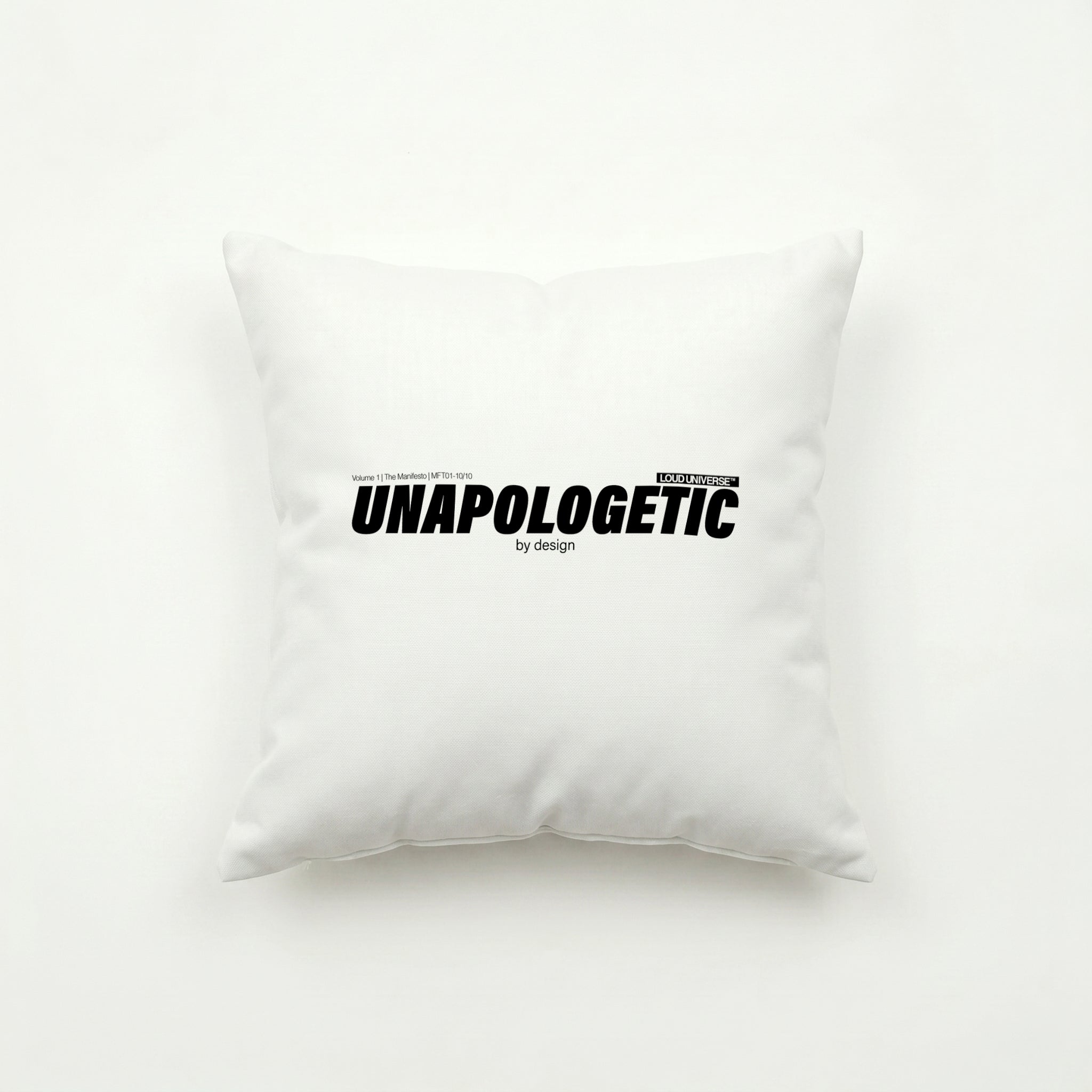 Throw Pillow | unapologetic by design (MFT01-10) | Vol. 1: The Manifesto