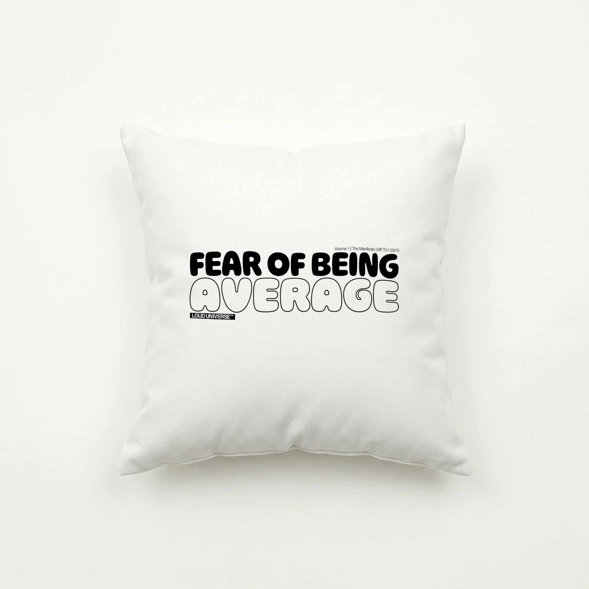 Throw Pillow | Fear of being average (MFT01-03) | Vol. 1: The Manifesto
