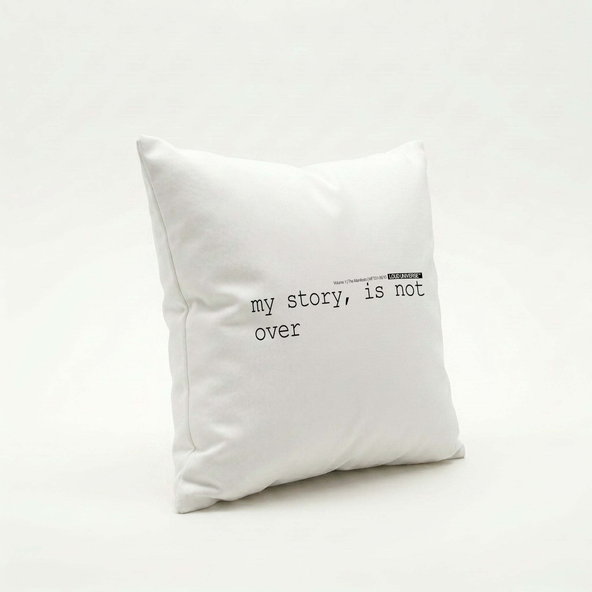 Throw Pillow | my story, is not over (MFT01-06) | Vol. 1: The Manifesto