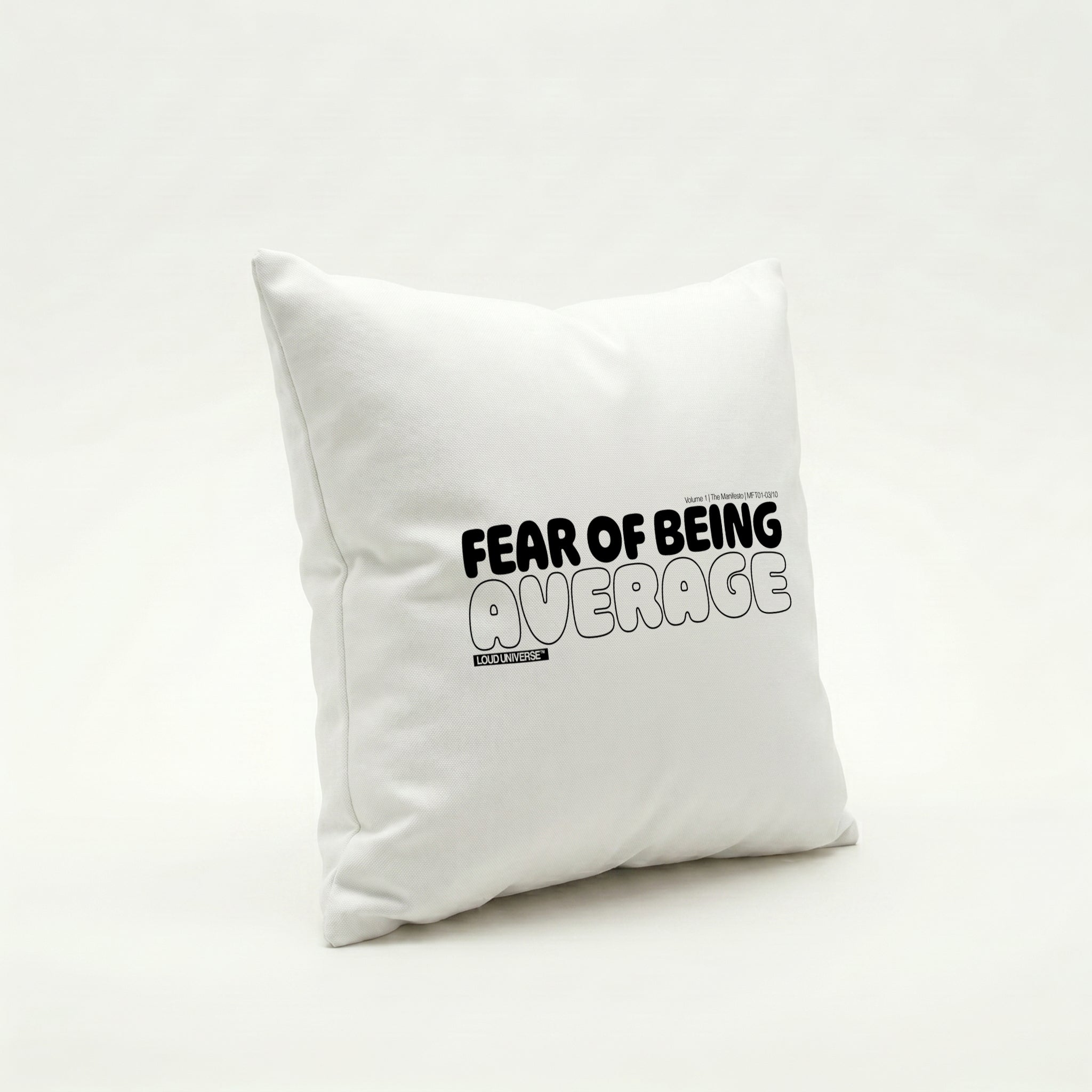 Throw Pillow | Fear of being average (MFT01-03) | Vol. 1: The Manifesto