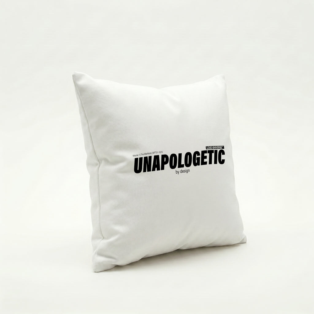 Throw Pillow | unapologetic by design (MFT01-10) | Vol. 1: The Manifesto