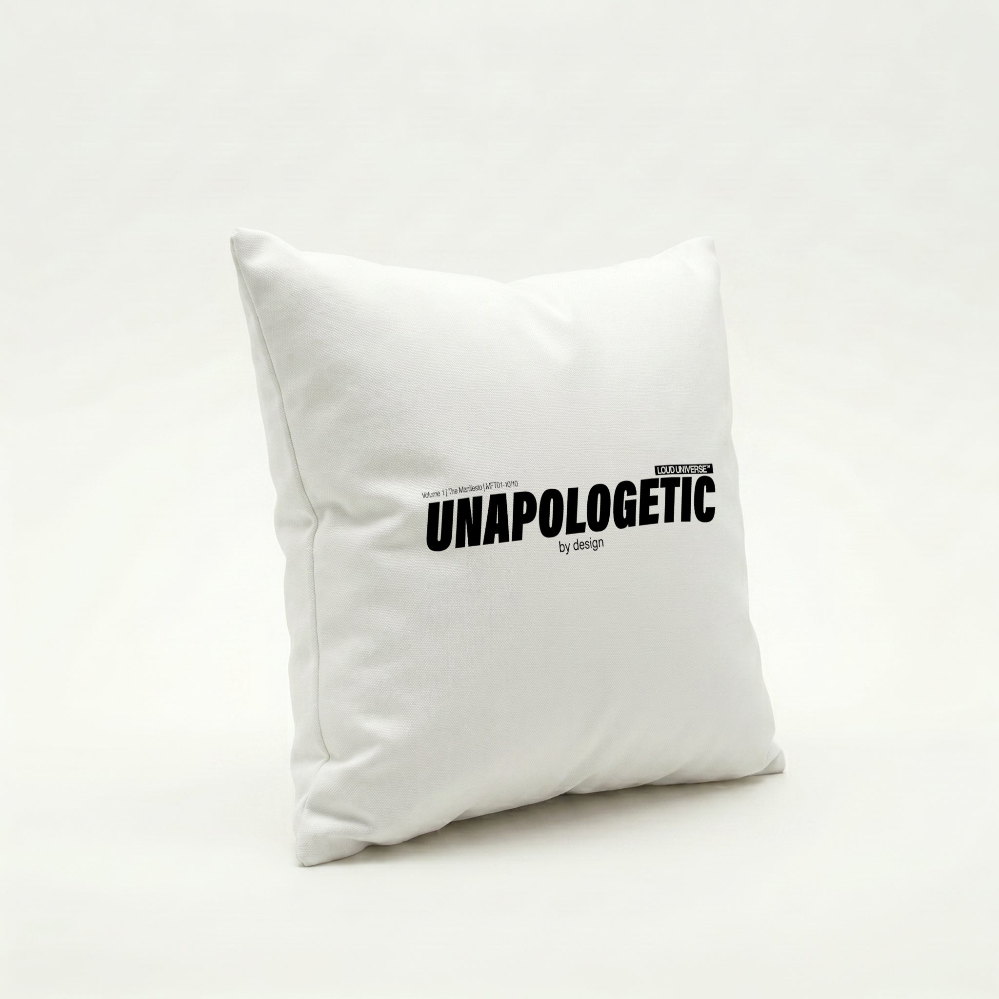 Throw Pillow | unapologetic by design (MFT01-10) | Vol. 1: The Manifesto