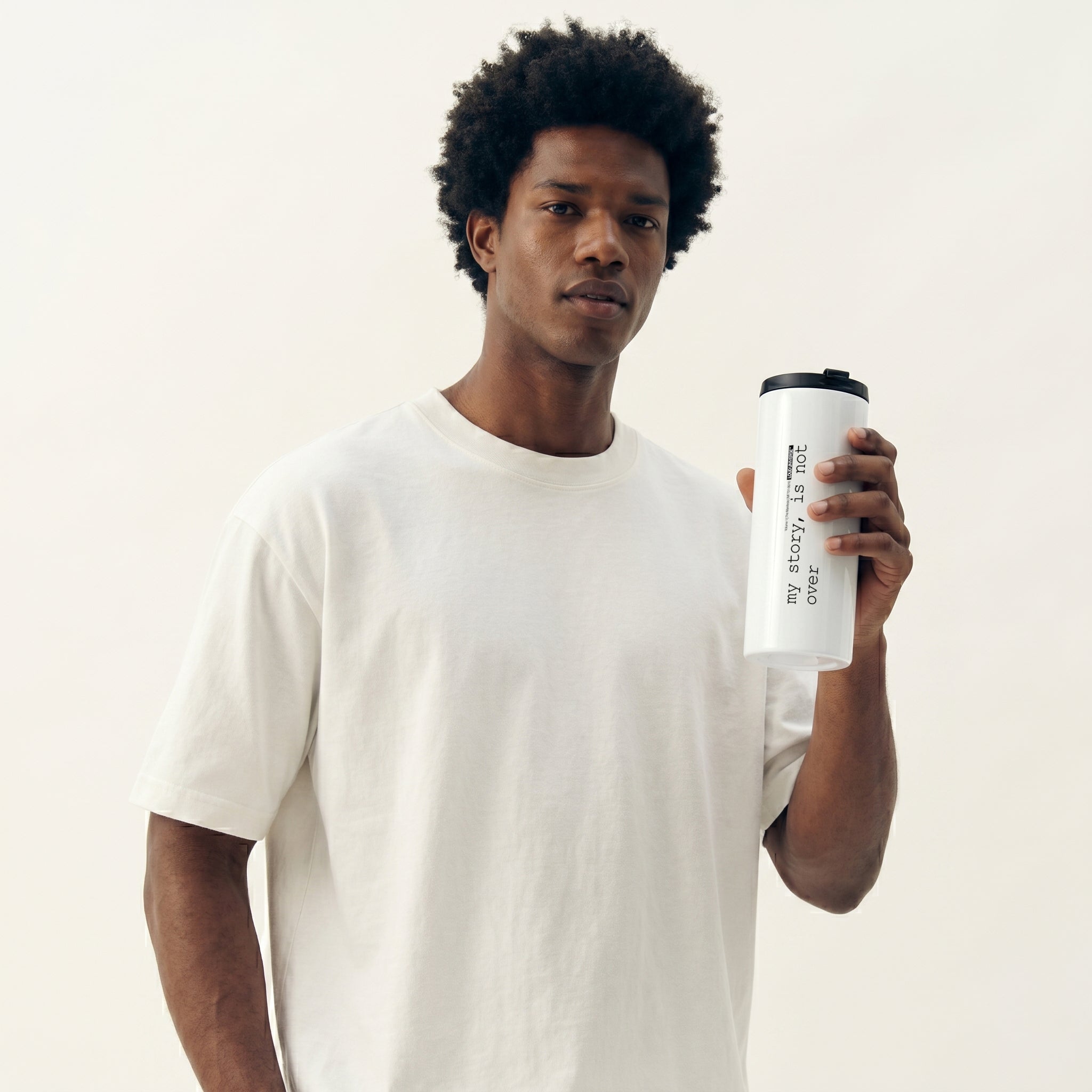 Straight White Tumbler | my story, is not over (MFT01-06) | Vol. 1: The Manifesto