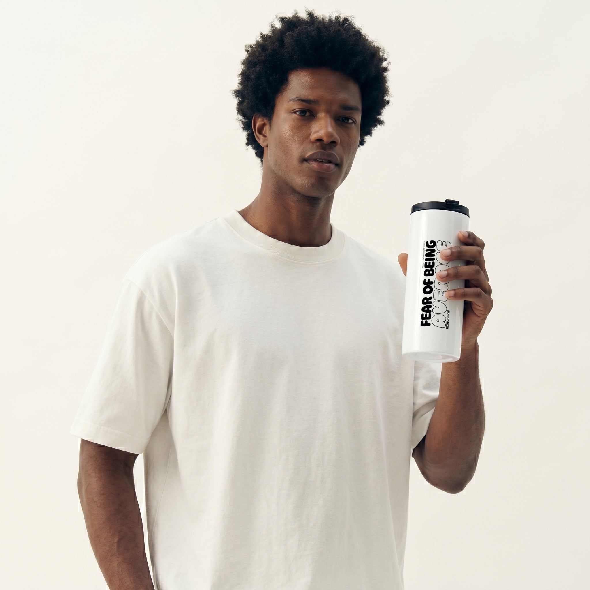 Straight White Tumbler | Fear of being average (MFT01-03) | Vol. 1: The Manifesto