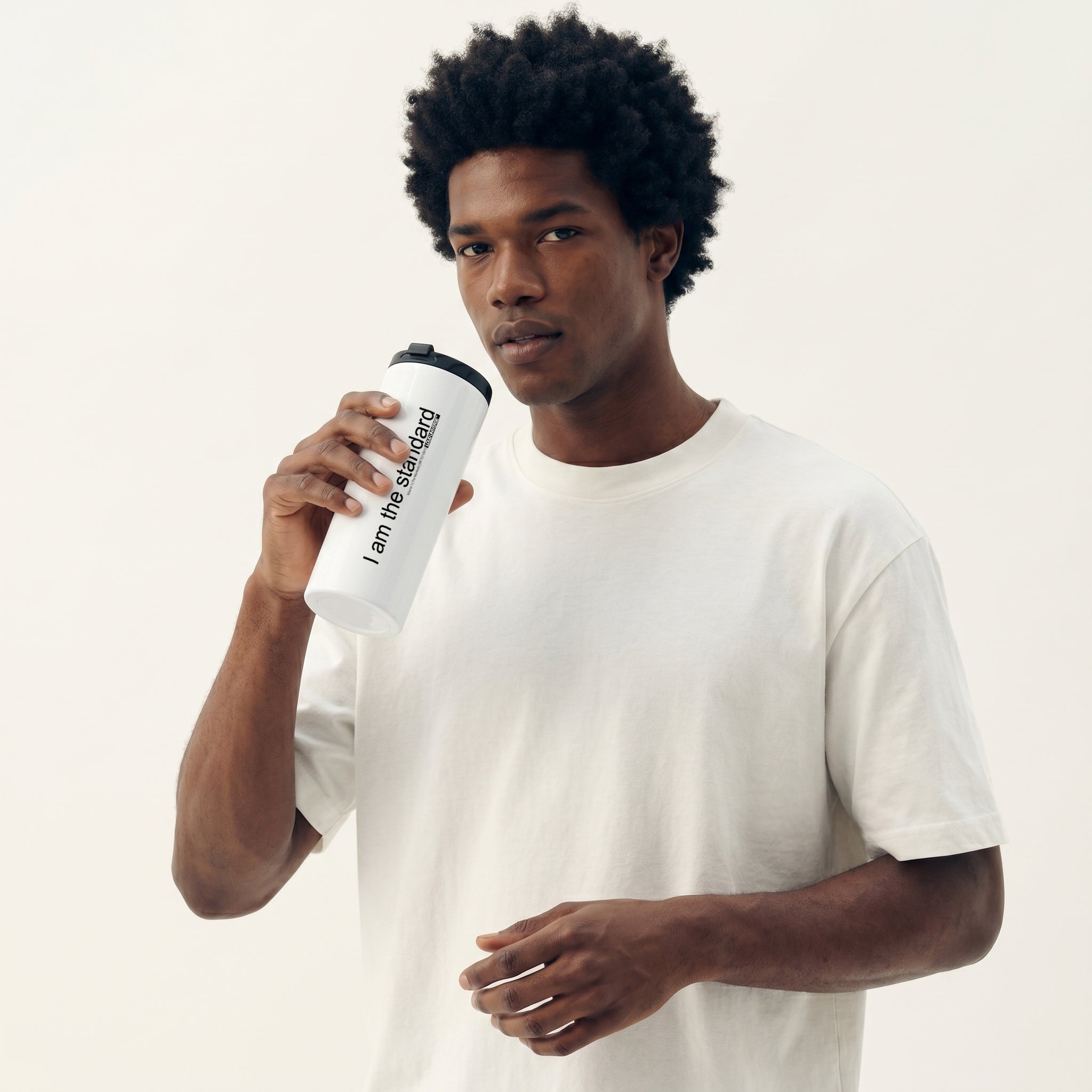 Straight White Tumbler | I am the standard (MFT01-09) | Vol. 1: The Manifesto