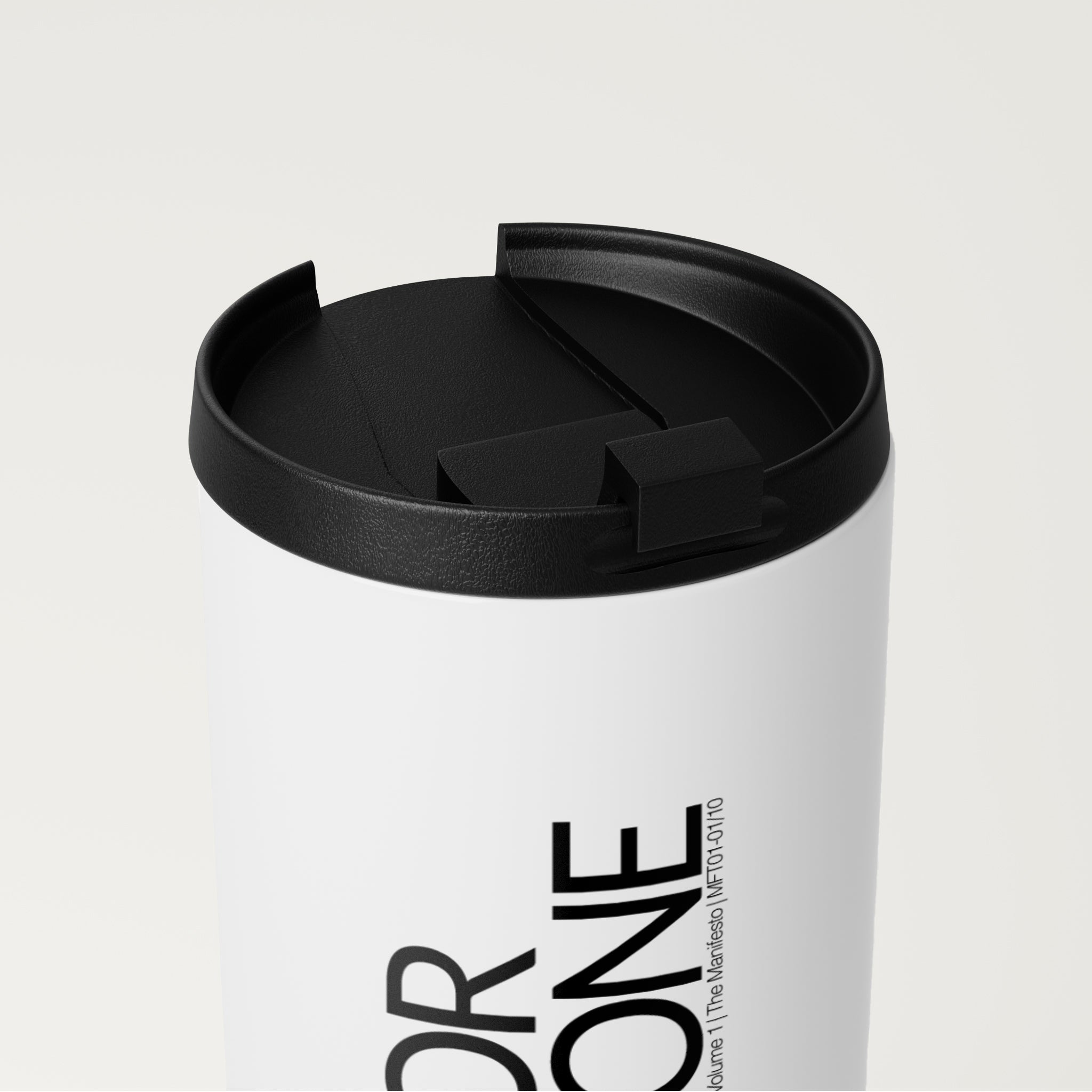 Straight White Tumbler | Not For Everyone (MFT01-01) | Vol. 1: The Manifesto