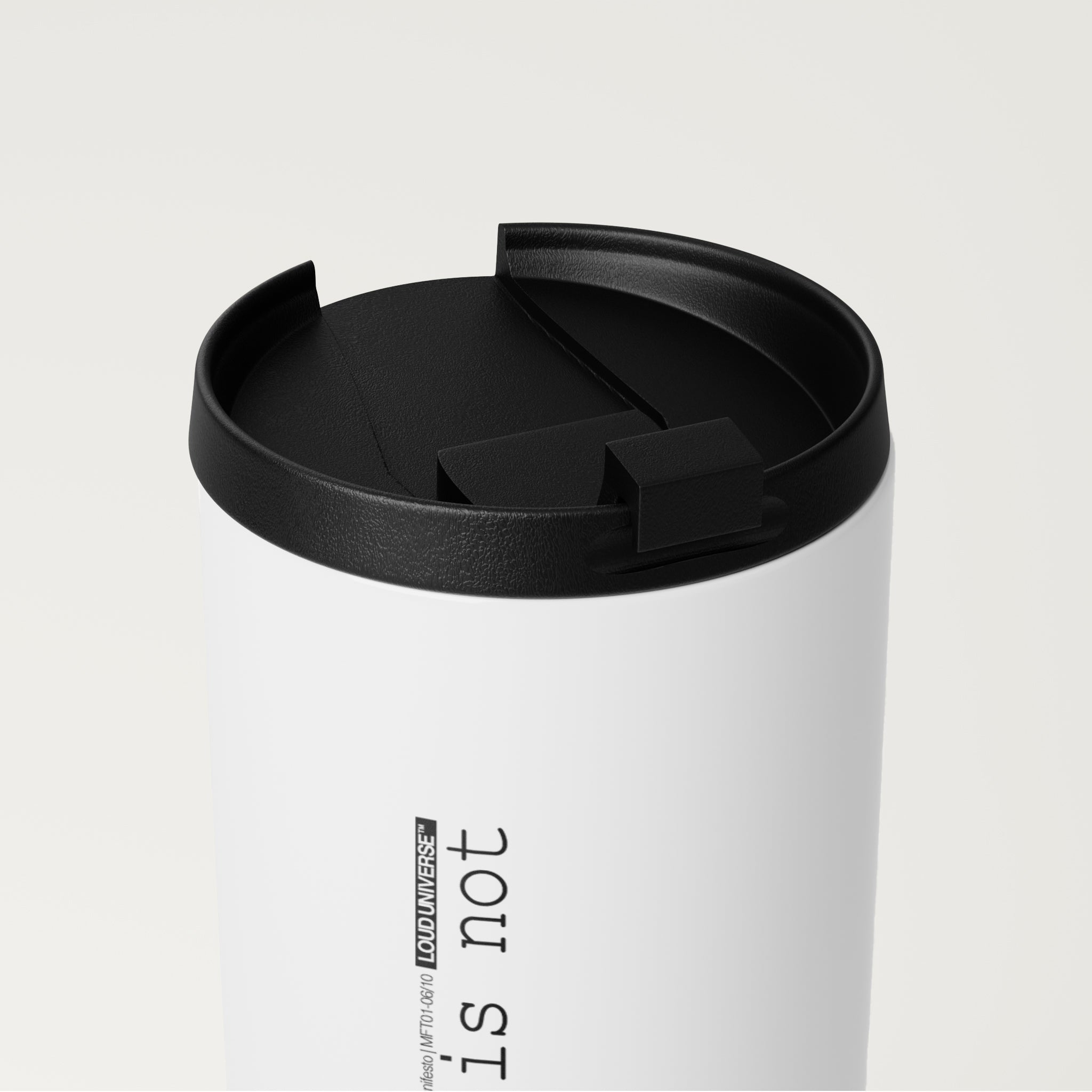 Straight White Tumbler | my story, is not over (MFT01-06) | Vol. 1: The Manifesto