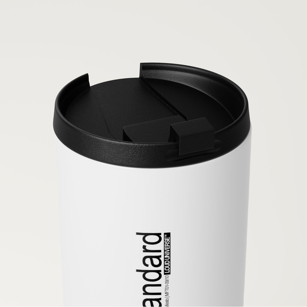 Straight White Tumbler | I am the standard (MFT01-09) | Vol. 1: The Manifesto