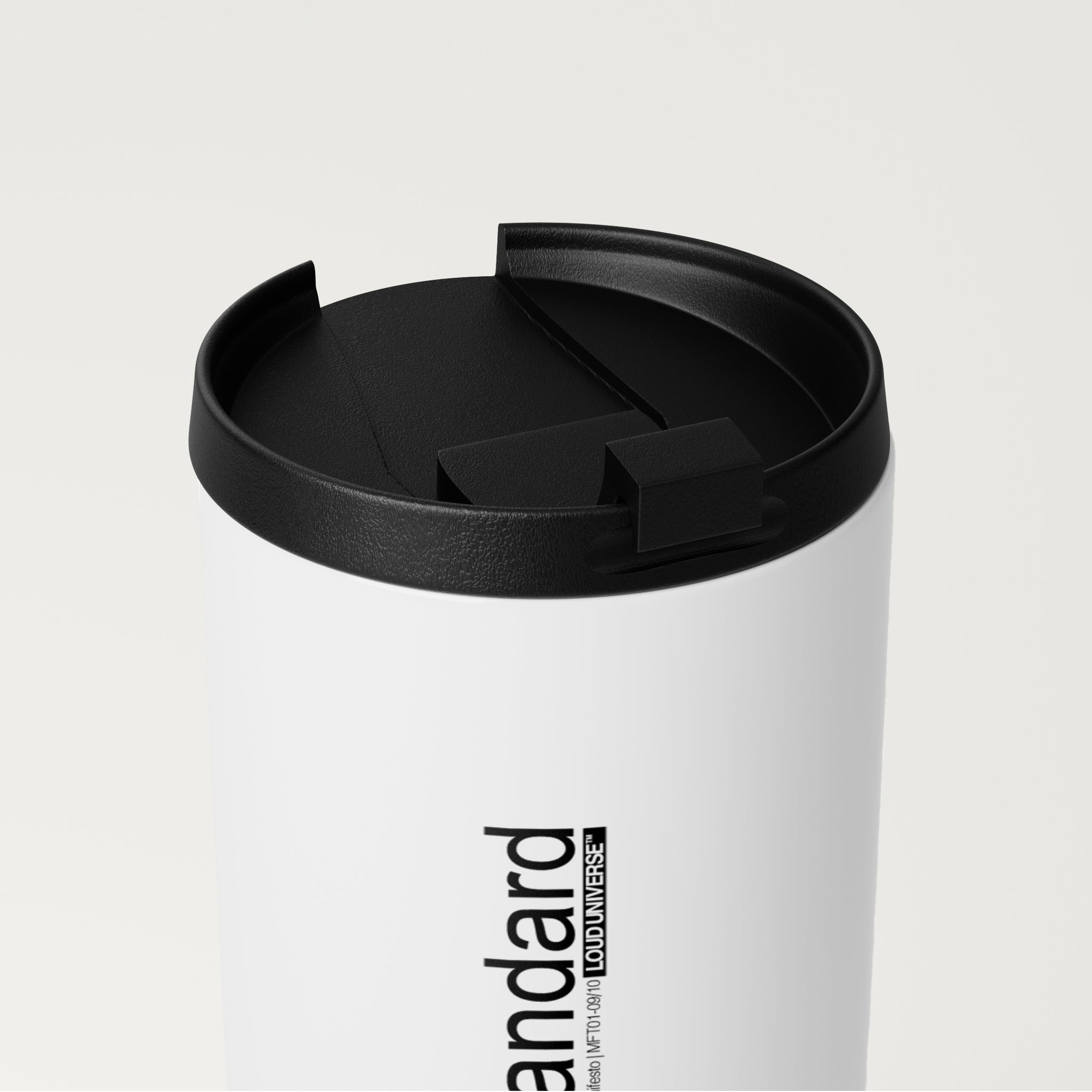 Straight White Tumbler | I am the standard (MFT01-09) | Vol. 1: The Manifesto