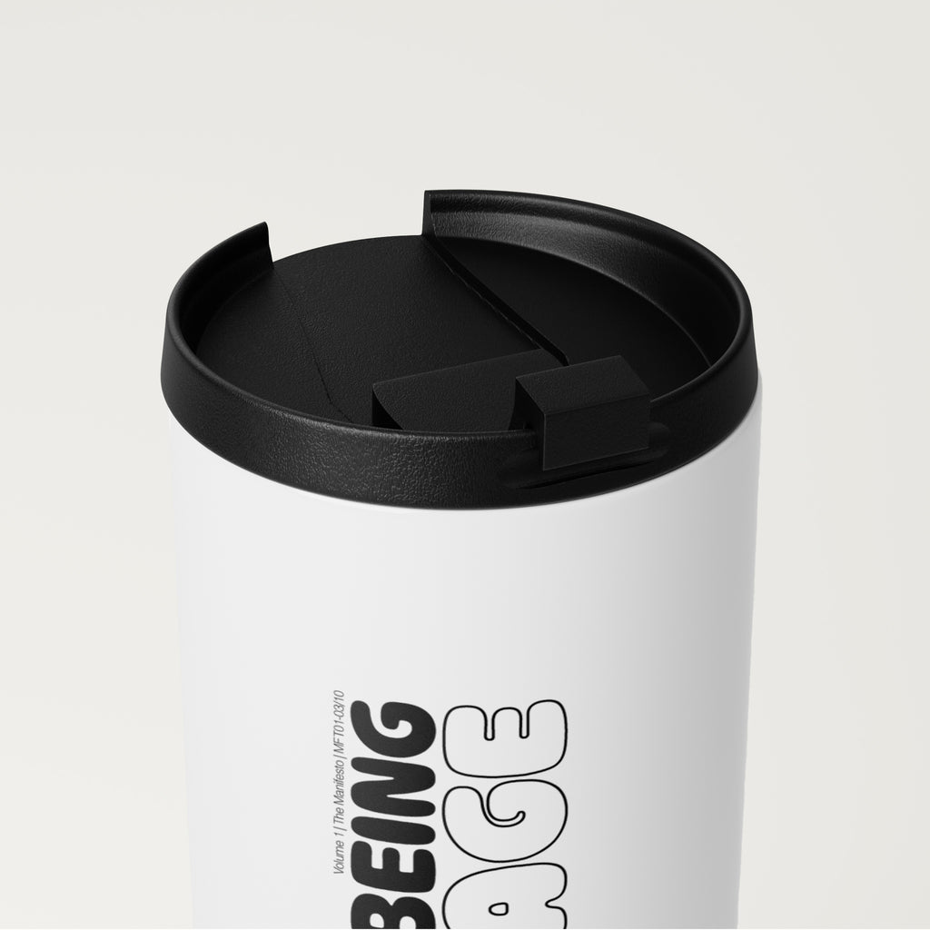 Straight White Tumbler | Fear of being average (MFT01-03) | Vol. 1: The Manifesto