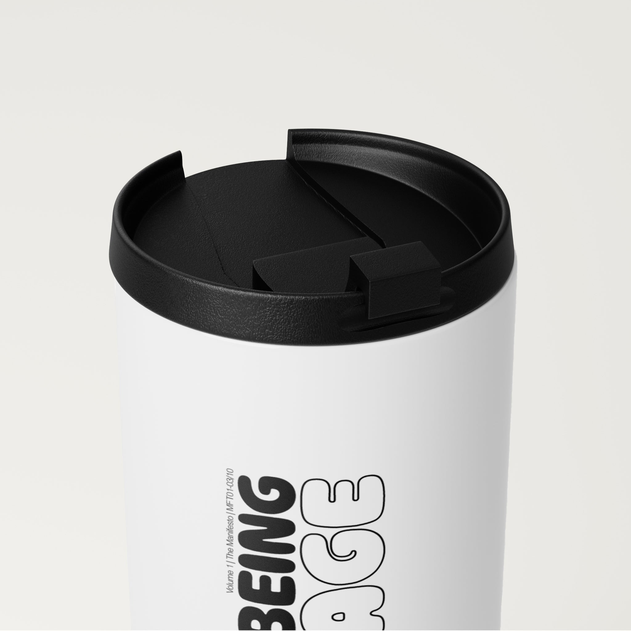 Straight White Tumbler | Fear of being average (MFT01-03) | Vol. 1: The Manifesto