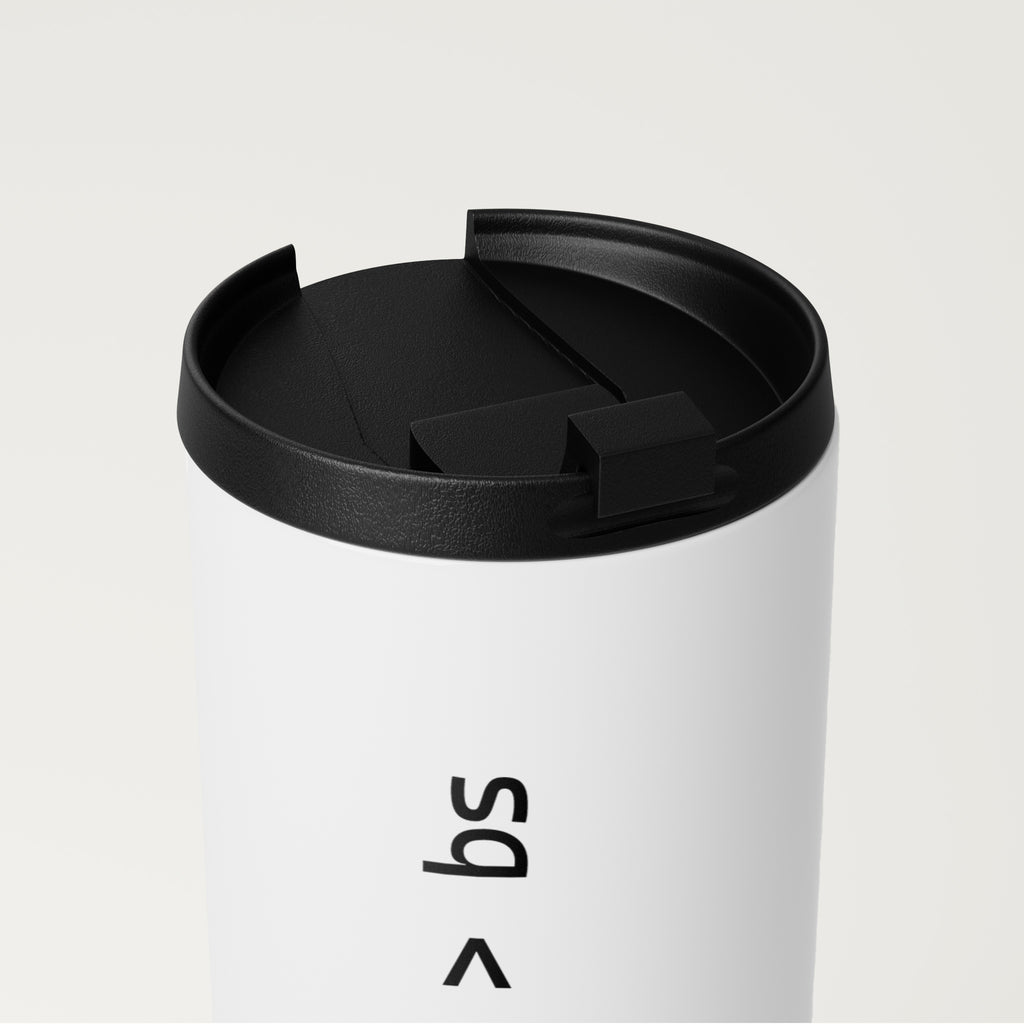 Straight White Tumbler | Silence > BS (MFT01-04) | Vol. 1: The Manifesto