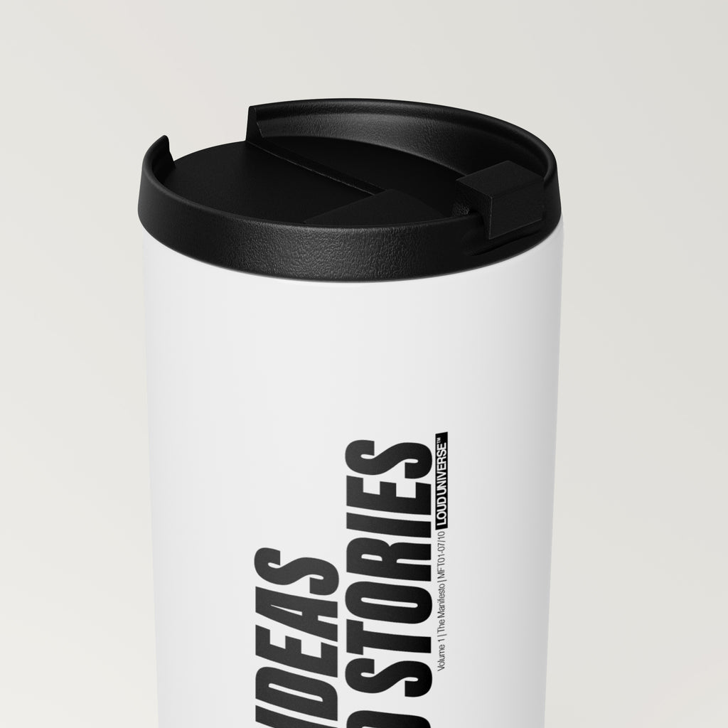 Straight White Tumbler | bad ideas, good stories (MFT01-07) | Vol. 1: The Manifesto