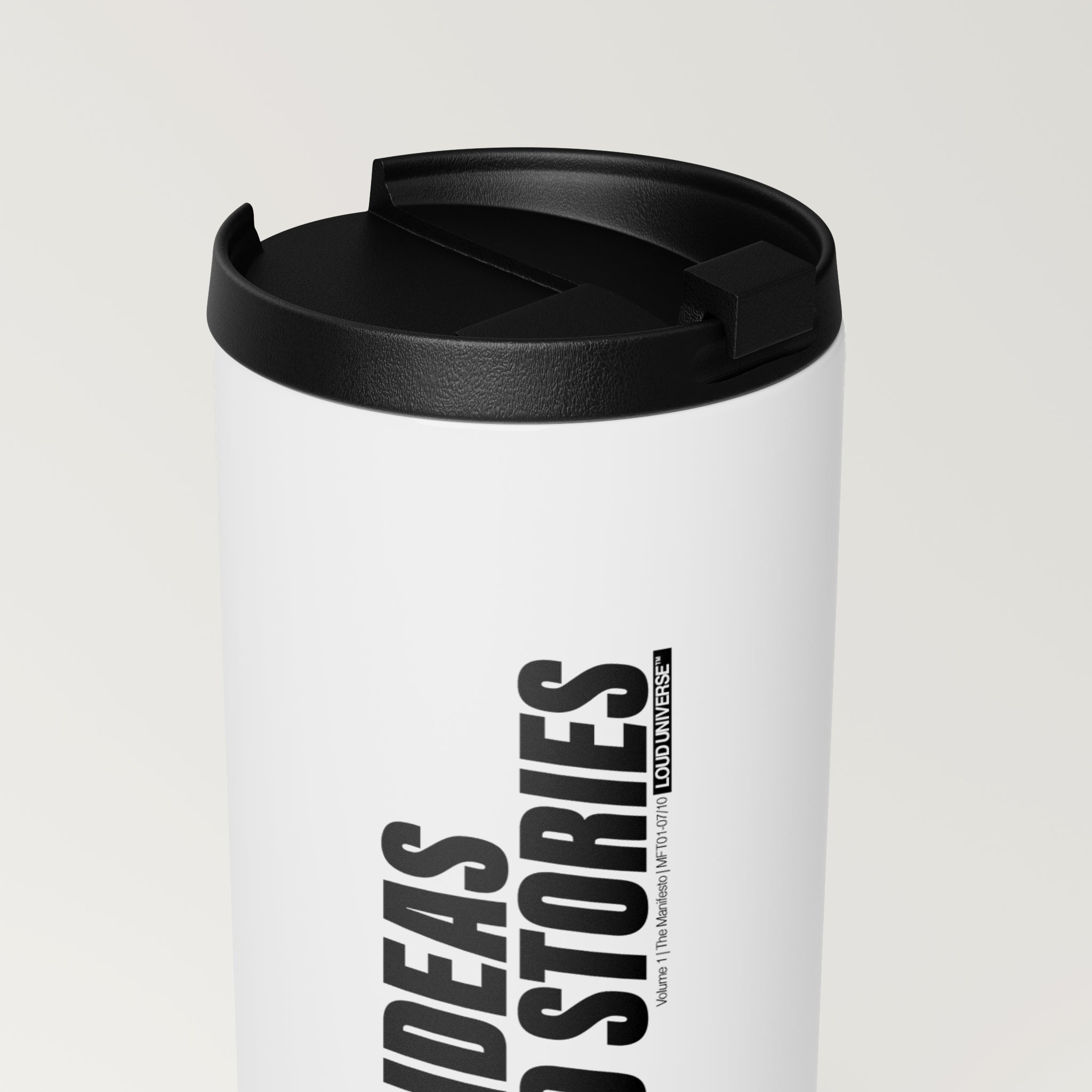 Straight White Tumbler | bad ideas, good stories (MFT01-07) | Vol. 1: The Manifesto