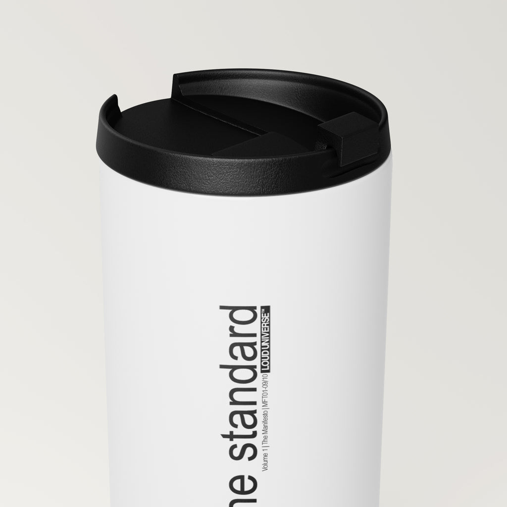 Straight White Tumbler | I am the standard (MFT01-09) | Vol. 1: The Manifesto