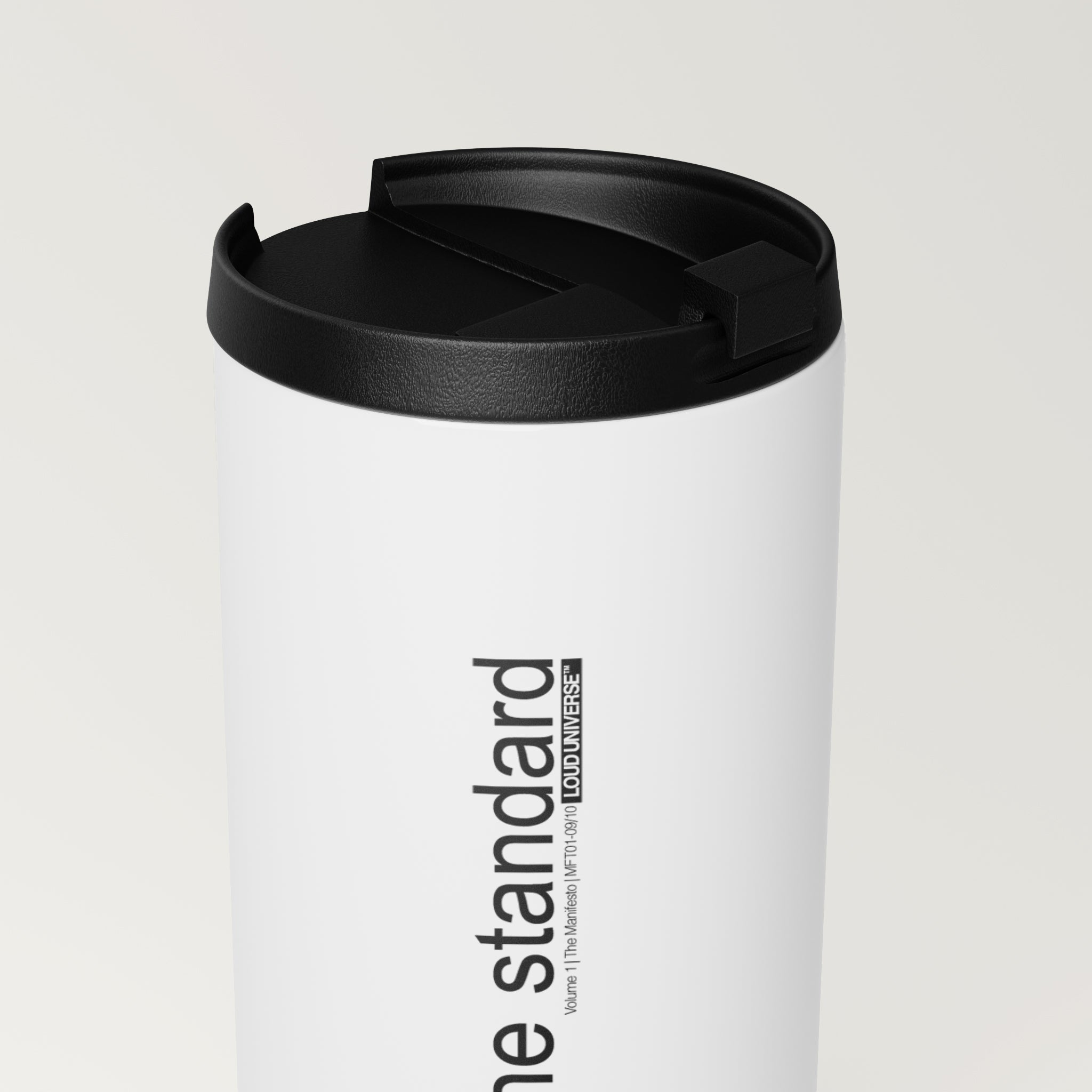 Straight White Tumbler | I am the standard (MFT01-09) | Vol. 1: The Manifesto