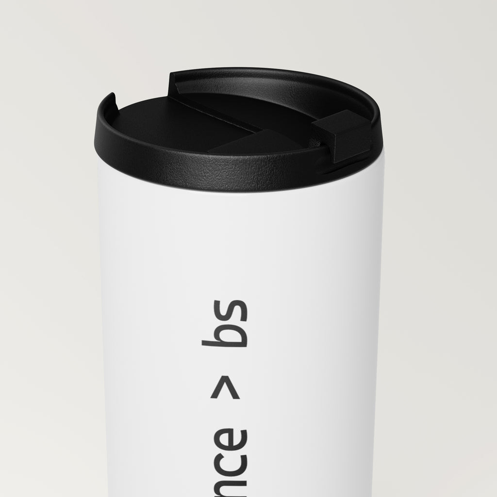 Straight White Tumbler | Silence > BS (MFT01-04) | Vol. 1: The Manifesto
