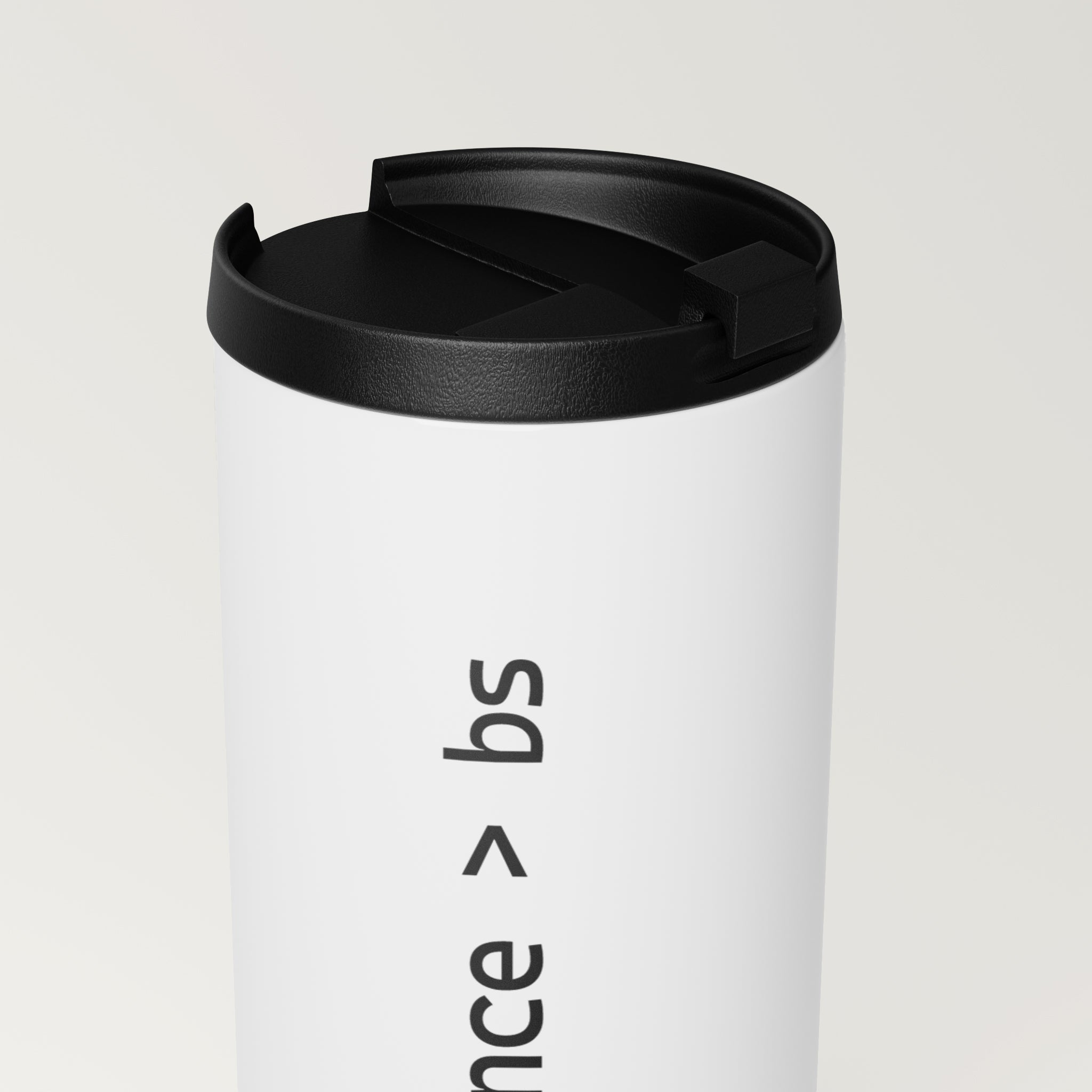 Straight White Tumbler | Silence > BS (MFT01-04) | Vol. 1: The Manifesto