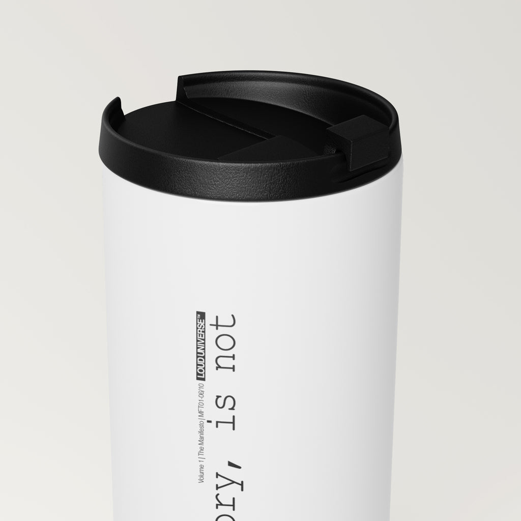 Straight White Tumbler | my story, is not over (MFT01-06) | Vol. 1: The Manifesto