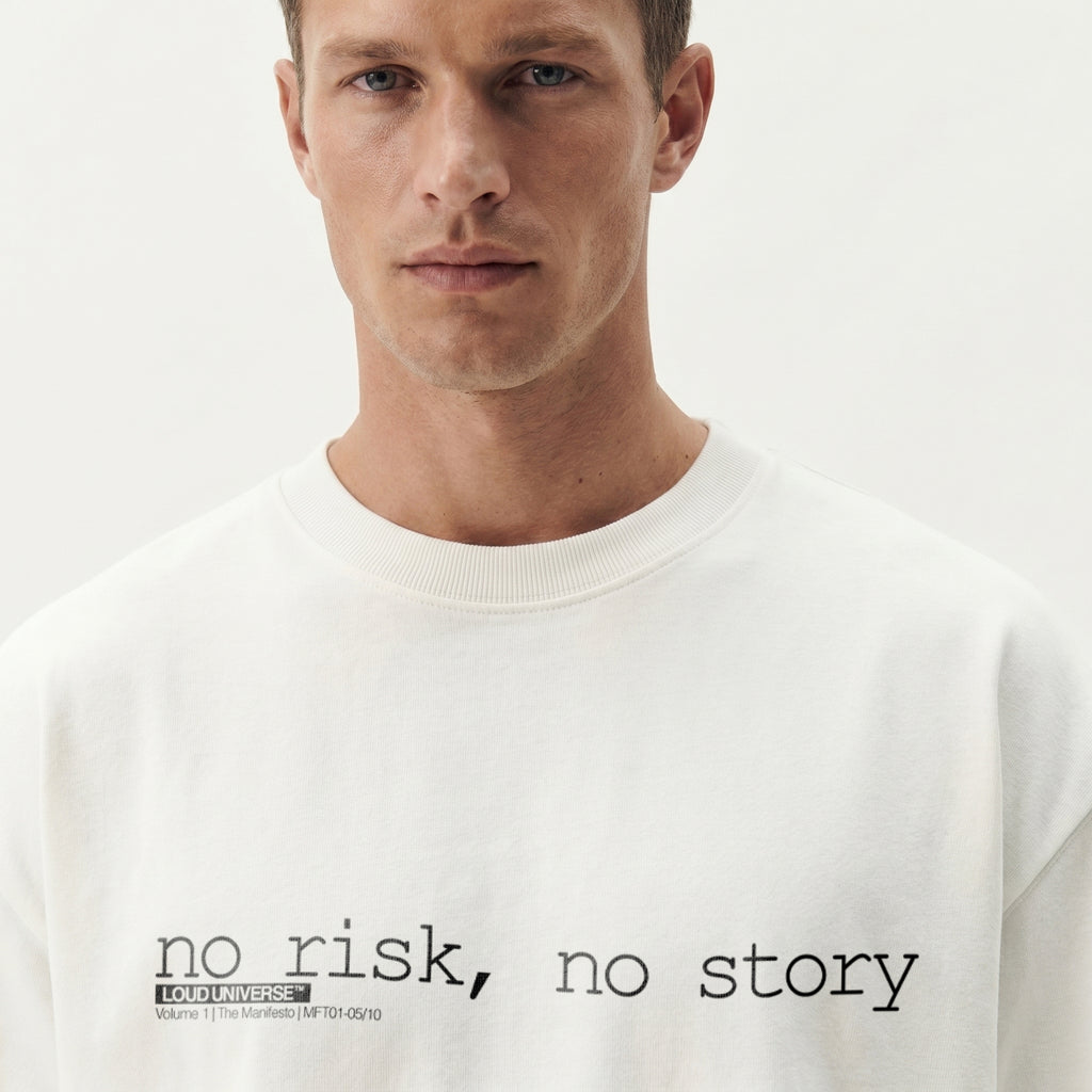 T-Shirt | no risk, no story (MFT01-05) | Vol. 1: The Manifesto