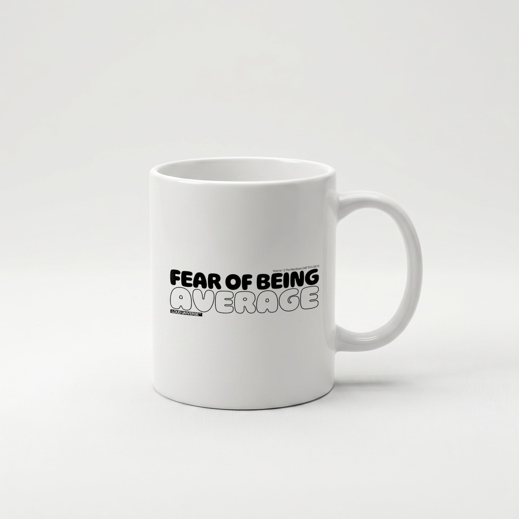 Coffee Mug | Fear of being average (MFT01-03) | Vol. 1: The Manifesto