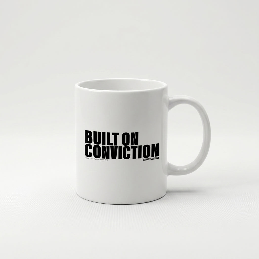 Coffee Mug | Built on conviction (MFT01-08) | Vol. 1: The Manifesto