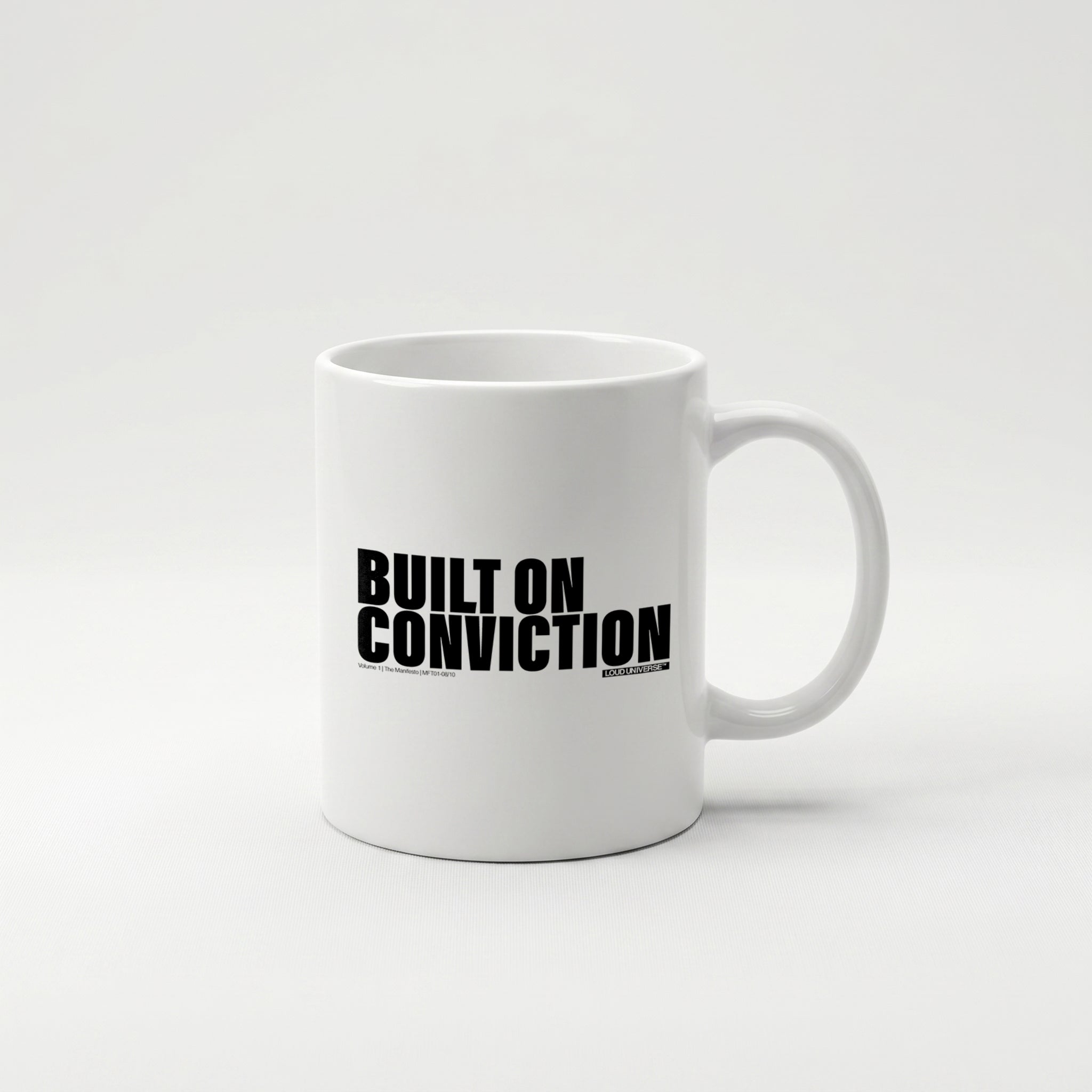 Coffee Mug | Built on conviction (MFT01-08) | Vol. 1: The Manifesto
