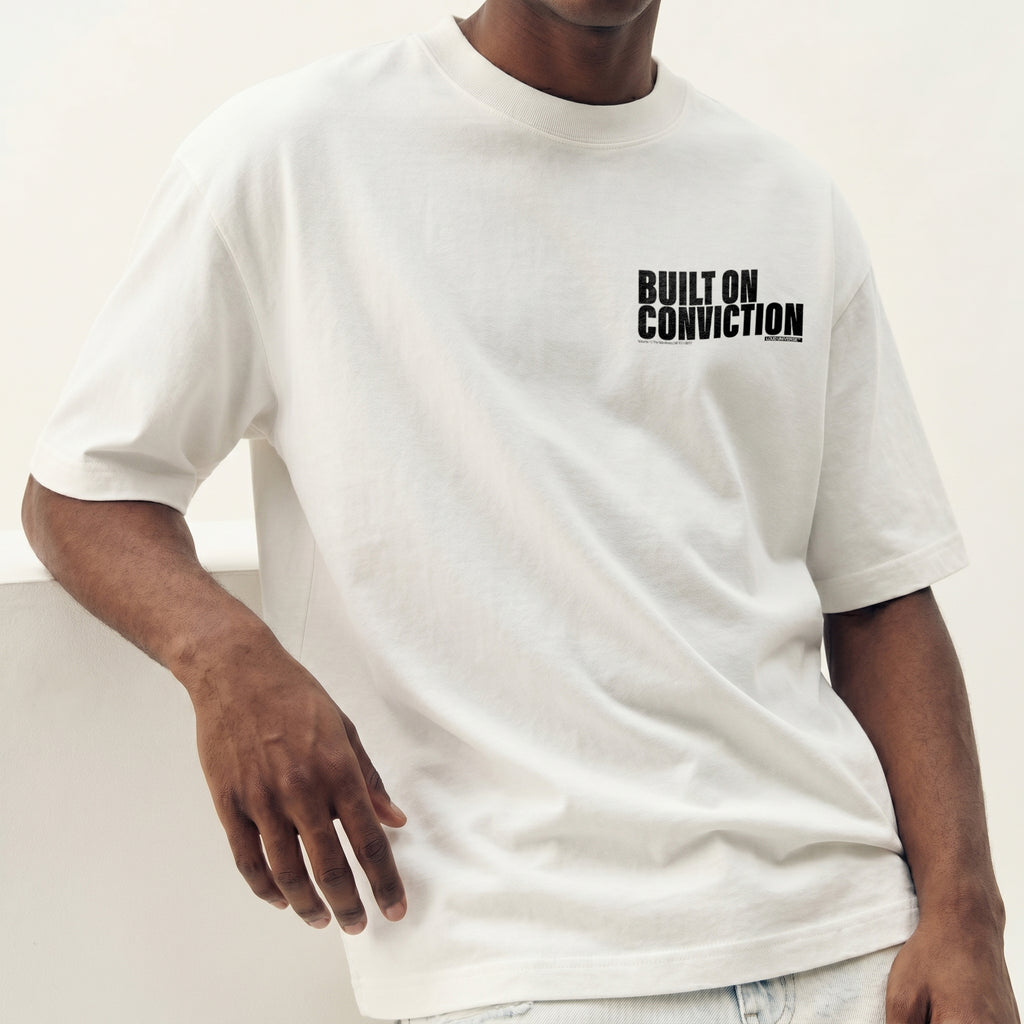 T-Shirt | Built on conviction (MFT01-08) | Vol. 1: The Manifesto