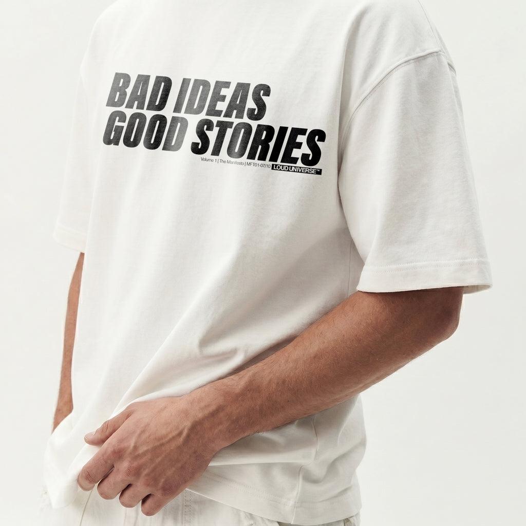 T-Shirt | bad ideas, good stories (MFT01-07) | Vol. 1: The Manifesto