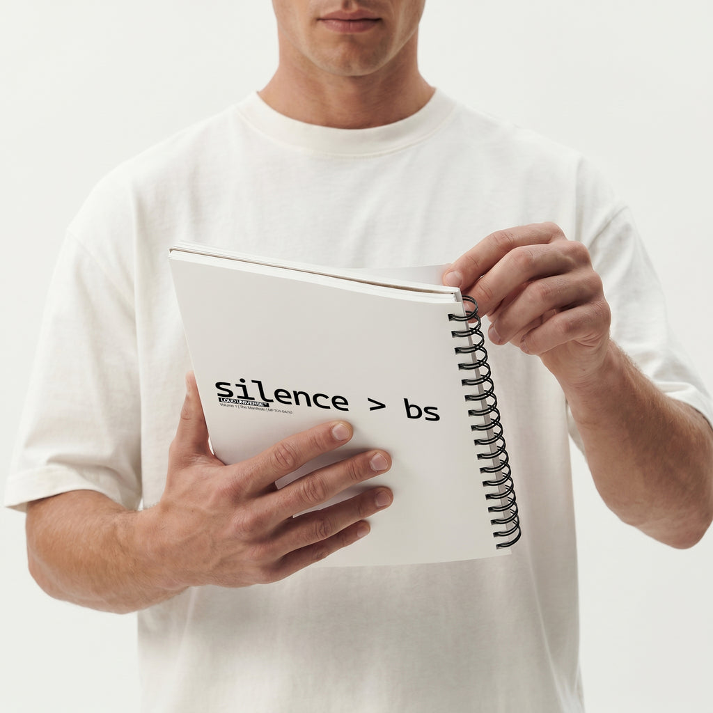 Spiral Notebook | Silence > BS (MFT01-04) | Vol. 1: The Manifesto