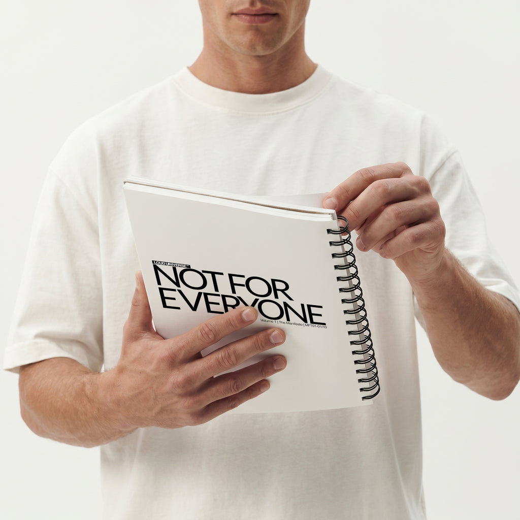 Spiral Notebook | Not For Everyone (MFT01-01) | Vol. 1: The Manifesto
