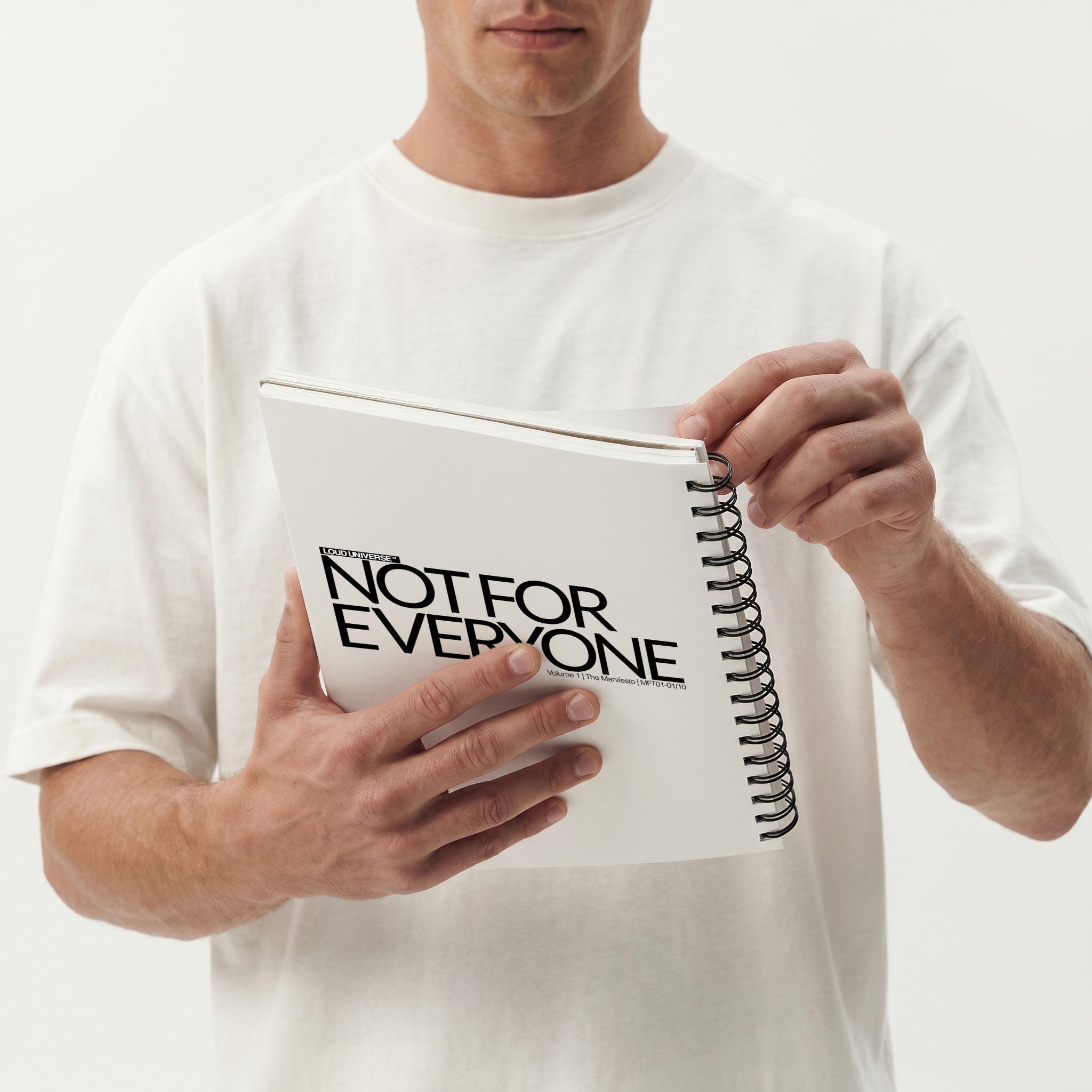 Spiral Notebook | Not For Everyone (MFT01-01) | Vol. 1: The Manifesto