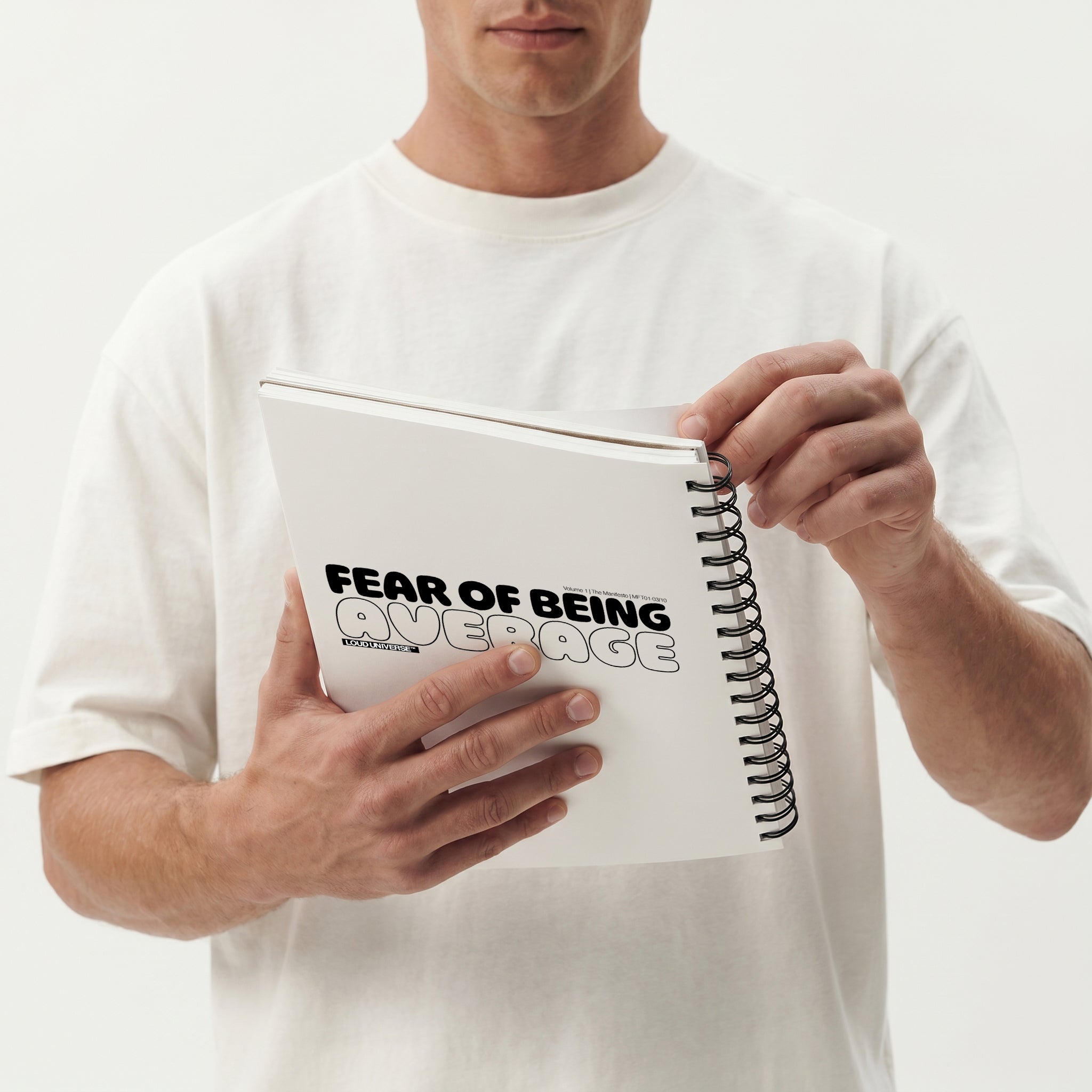 Spiral Notebook | Fear of being average (MFT01-03) | Vol. 1: The Manifesto