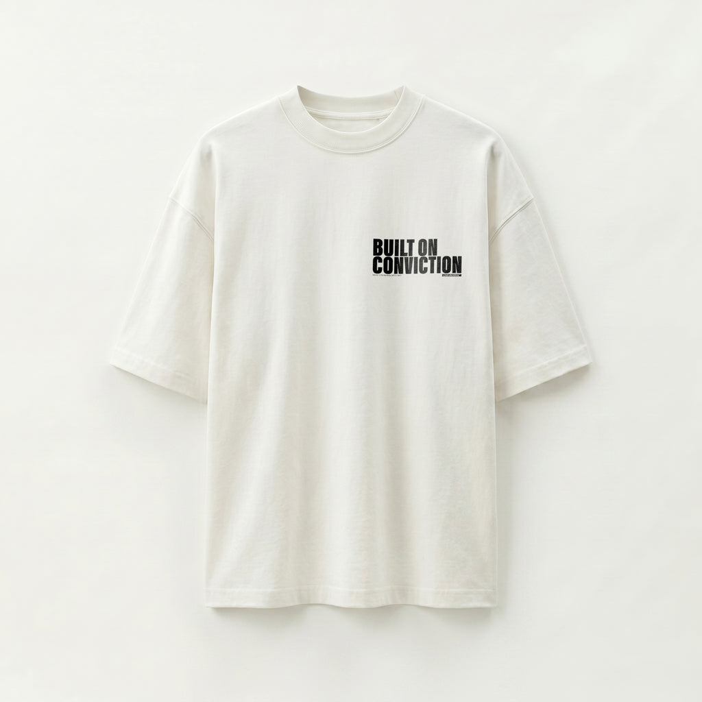 T-Shirt | Built on conviction (MFT01-08) | Vol. 1: The Manifesto