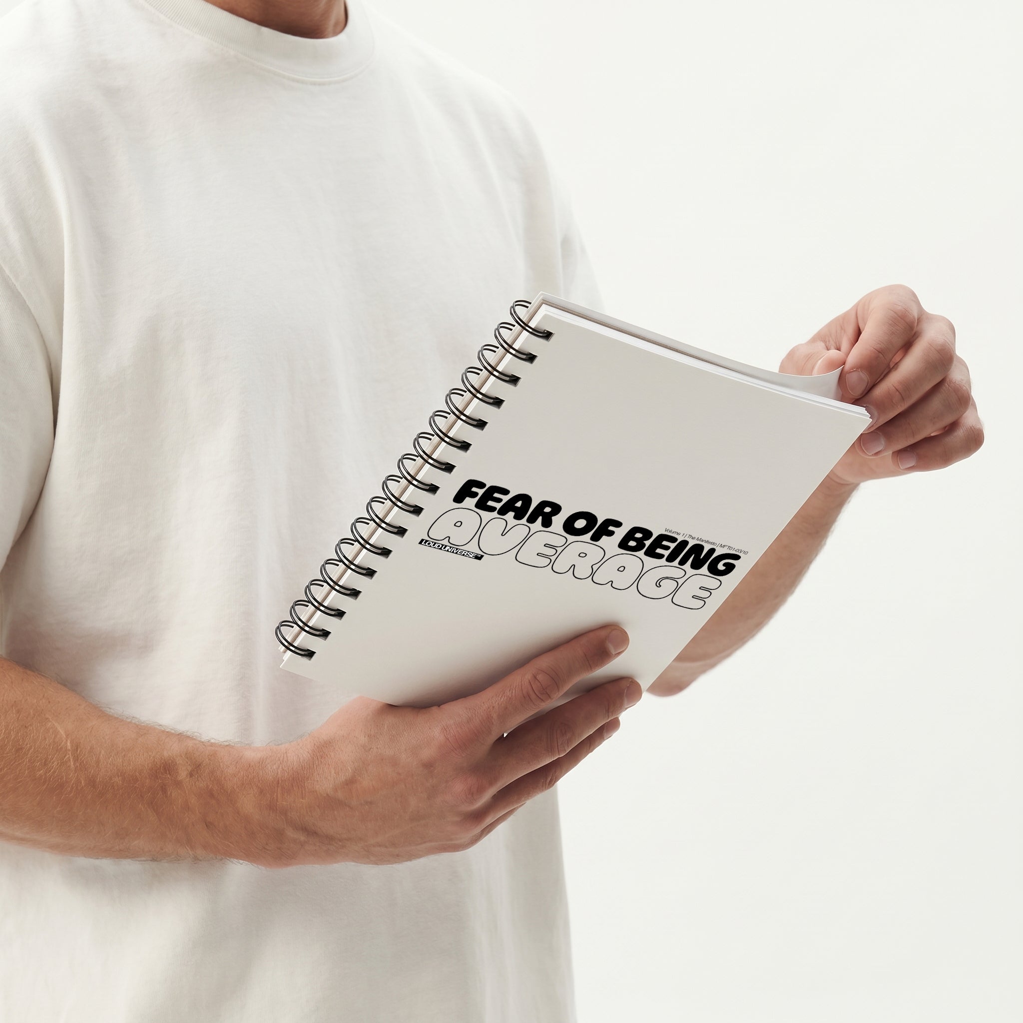 Spiral Notebook | Fear of being average (MFT01-03) | Vol. 1: The Manifesto