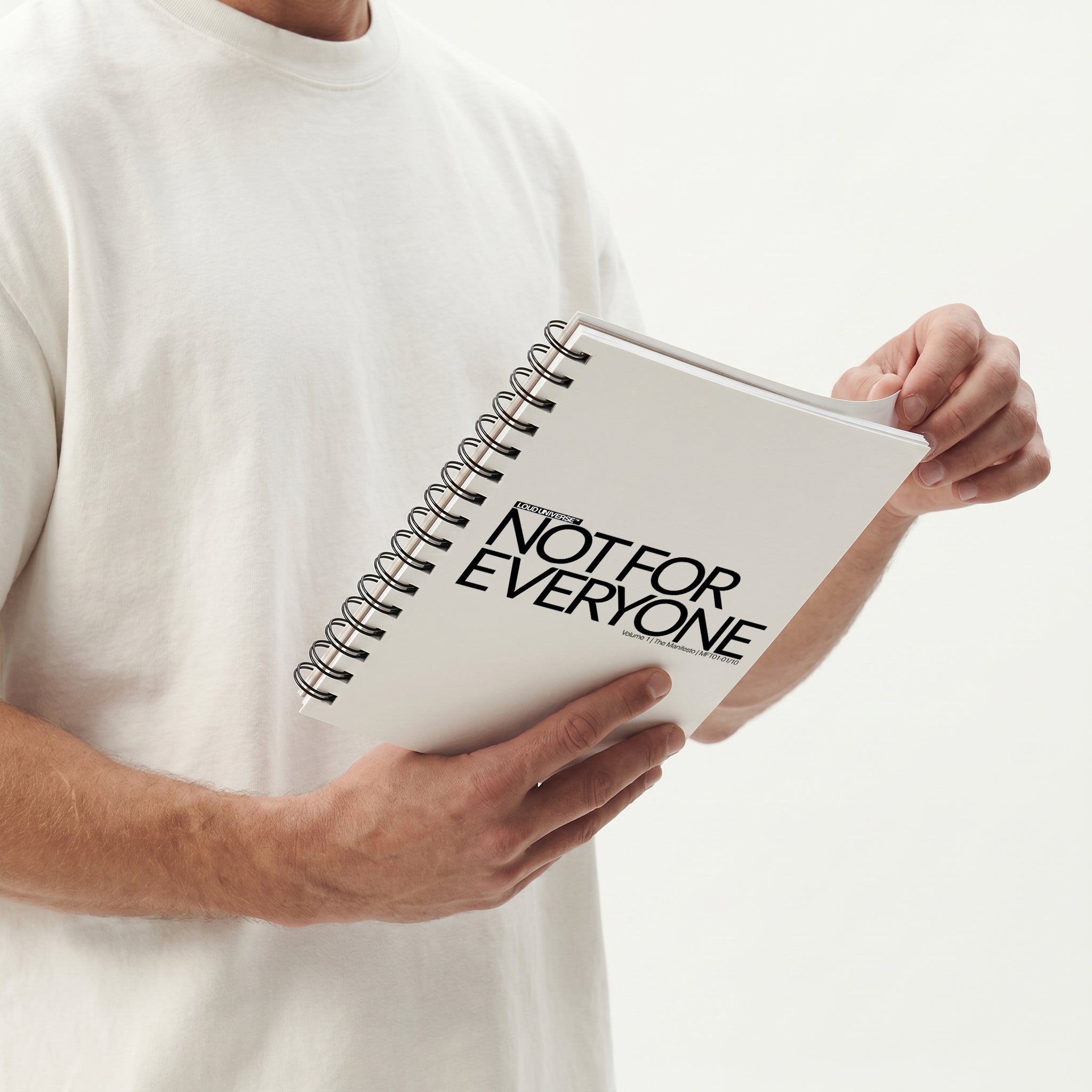 Spiral Notebook | Not For Everyone (MFT01-01) | Vol. 1: The Manifesto