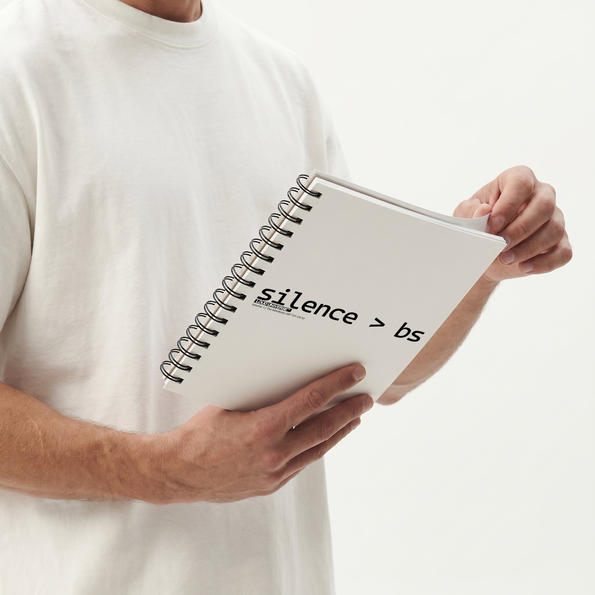Spiral Notebook | Silence > BS (MFT01-04) | Vol. 1: The Manifesto