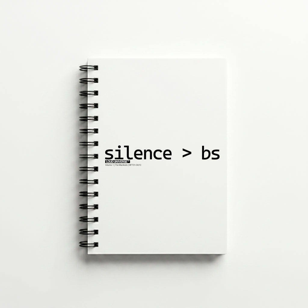 Spiral Notebook | Silence > BS (MFT01-04) | Vol. 1: The Manifesto