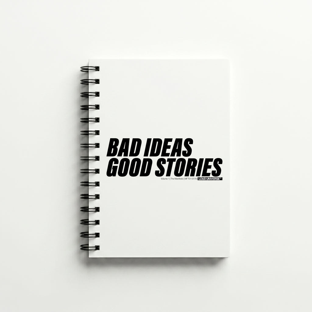 Spiral Notebook | bad ideas, good stories (MFT01-07) | Vol. 1: The Manifesto