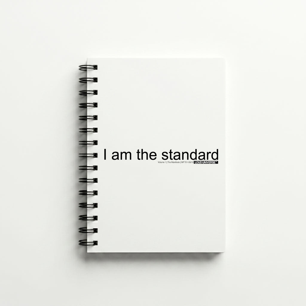Spiral Notebook | I am the standard (MFT01-09) | Vol. 1: The Manifesto
