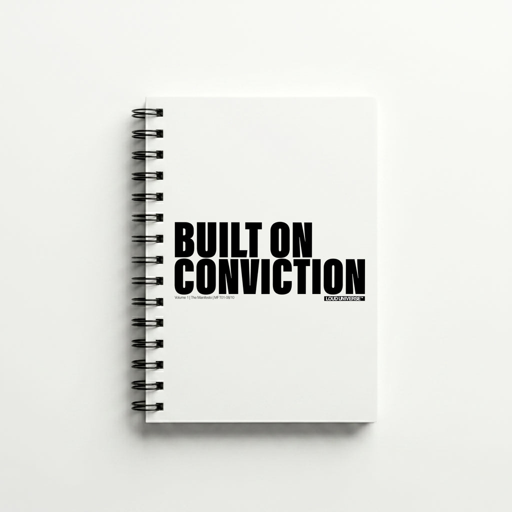 Spiral Notebook | Built on conviction (MFT01-08) | Vol. 1: The Manifesto