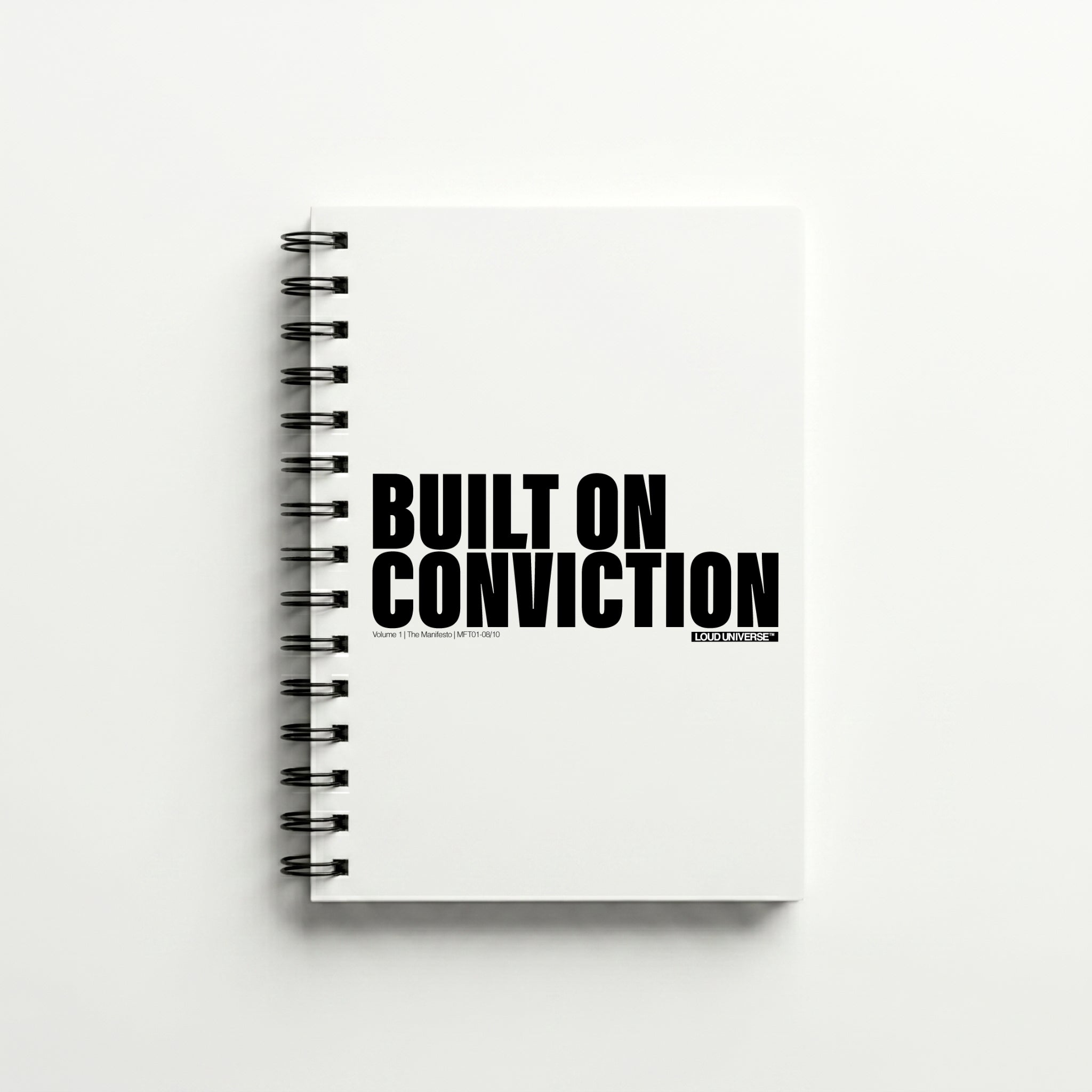 Spiral Notebook | Built on conviction (MFT01-08) | Vol. 1: The Manifesto
