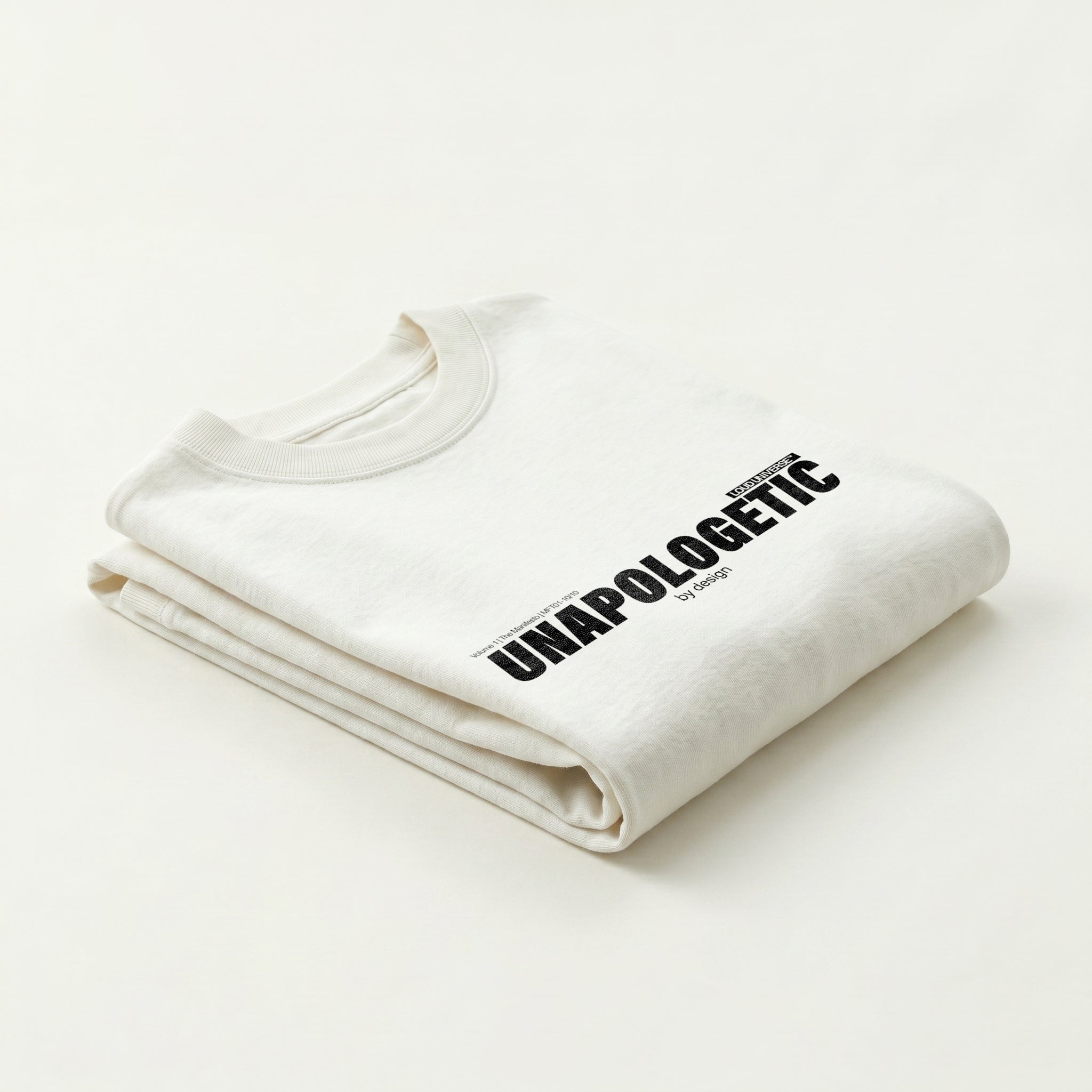 T-Shirt | unapologetic by design (MFT01-10) | Vol. 1: The Manifesto