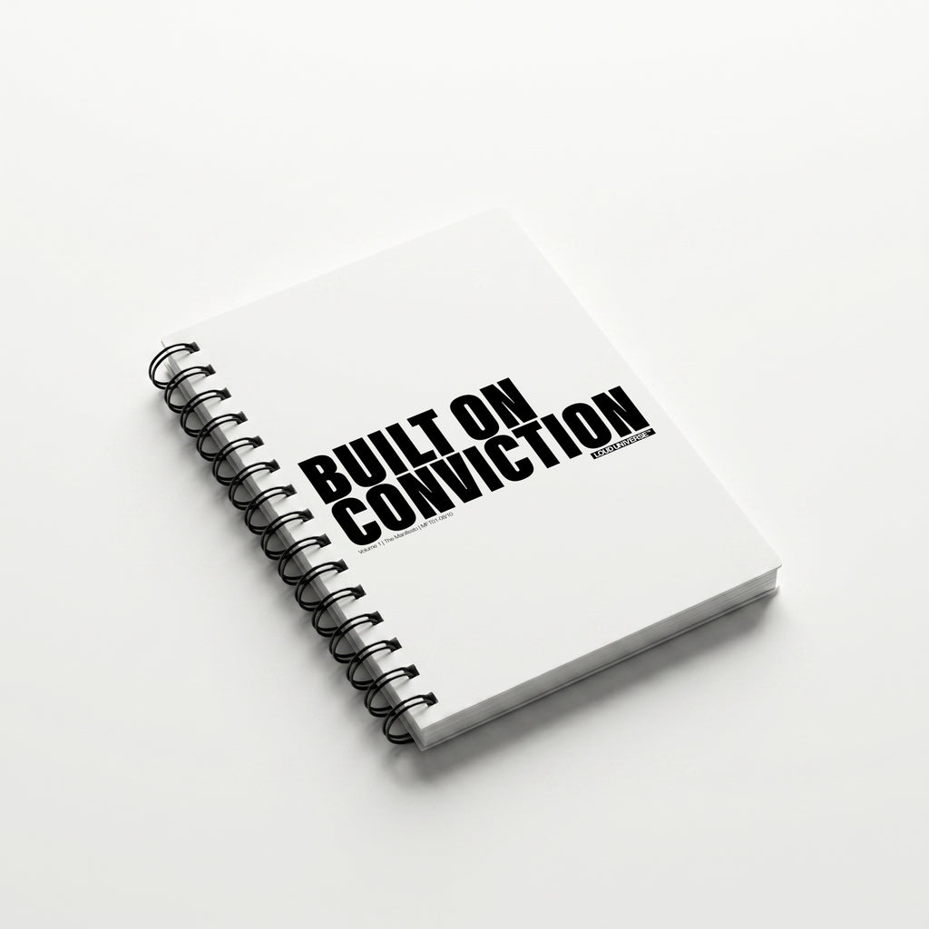 Spiral Notebook | Built on conviction (MFT01-08) | Vol. 1: The Manifesto