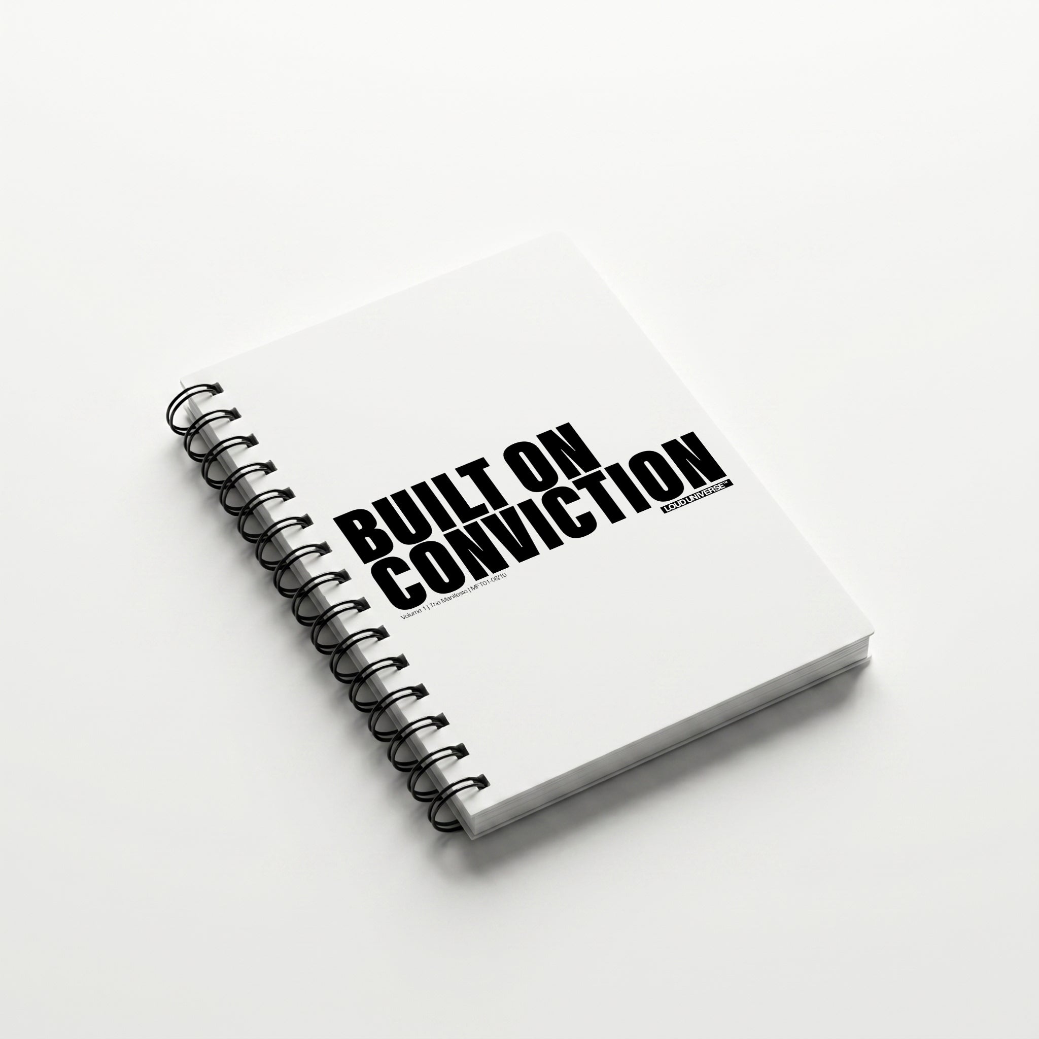 Spiral Notebook | Built on conviction (MFT01-08) | Vol. 1: The Manifesto