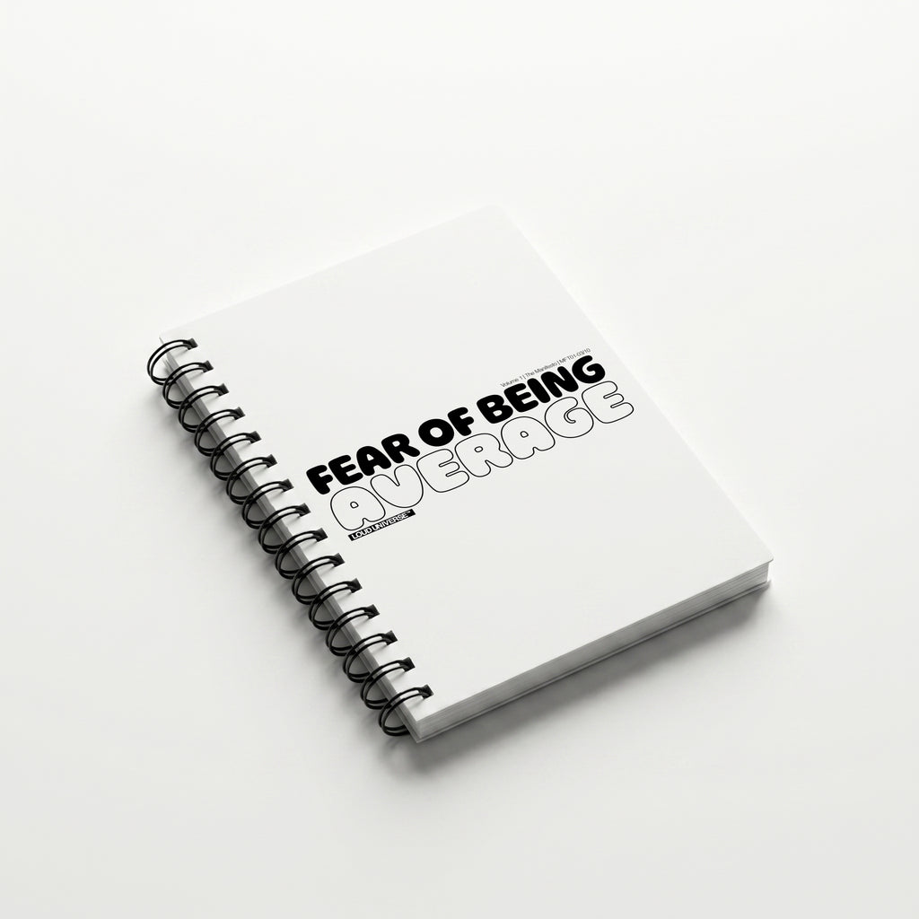 Spiral Notebook | Fear of being average (MFT01-03) | Vol. 1: The Manifesto