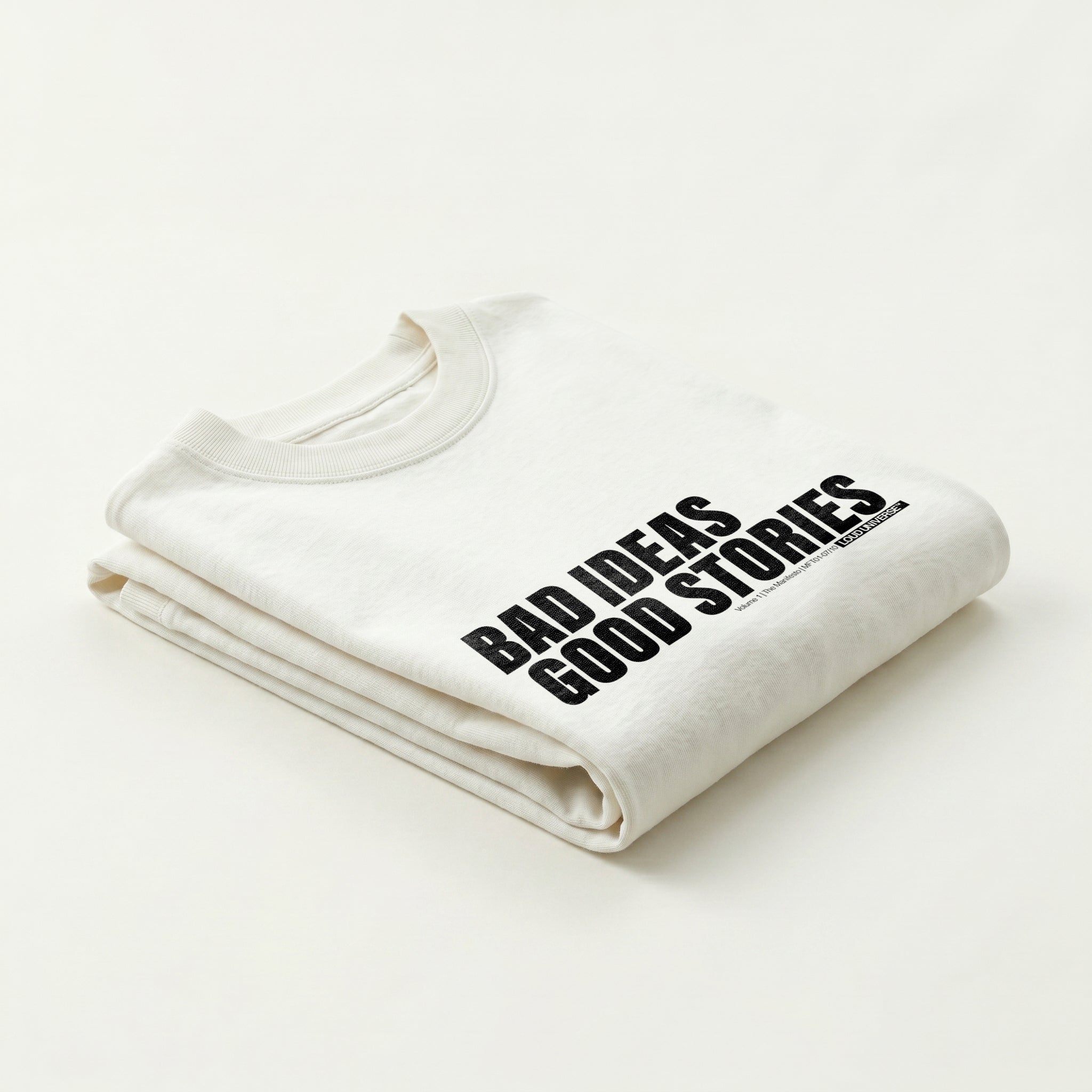 T-Shirt | bad ideas, good stories (MFT01-07) | Vol. 1: The Manifesto