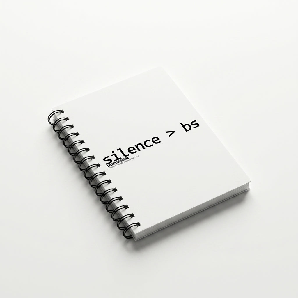 Spiral Notebook | Silence > BS (MFT01-04) | Vol. 1: The Manifesto