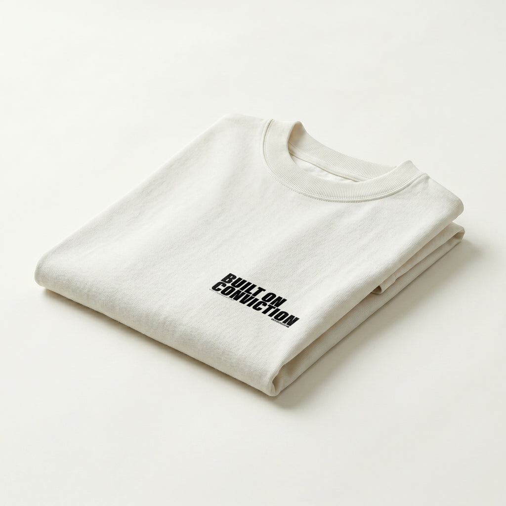 T-Shirt | Built on conviction (MFT01-08) | Vol. 1: The Manifesto