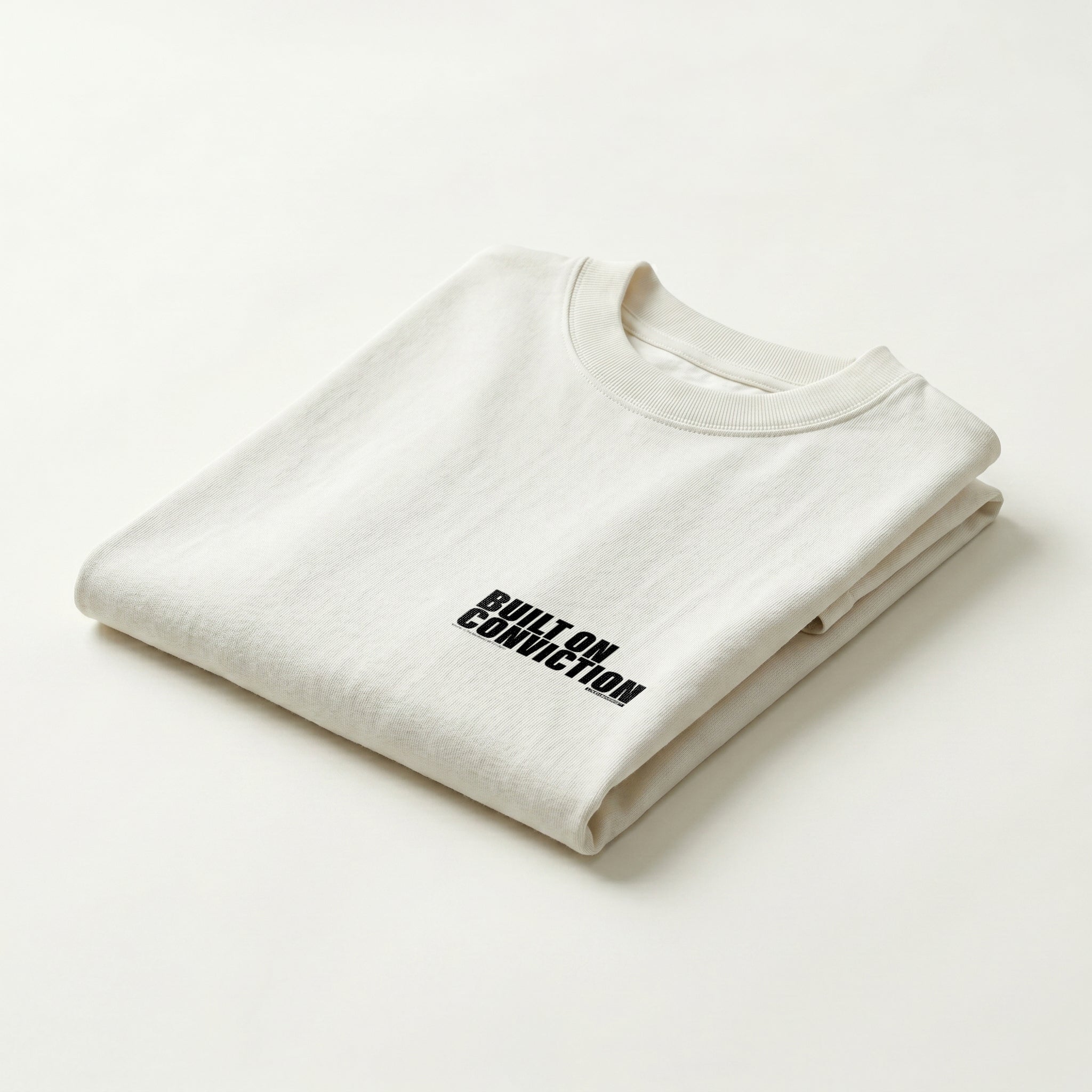 T-Shirt | Built on conviction (MFT01-08) | Vol. 1: The Manifesto